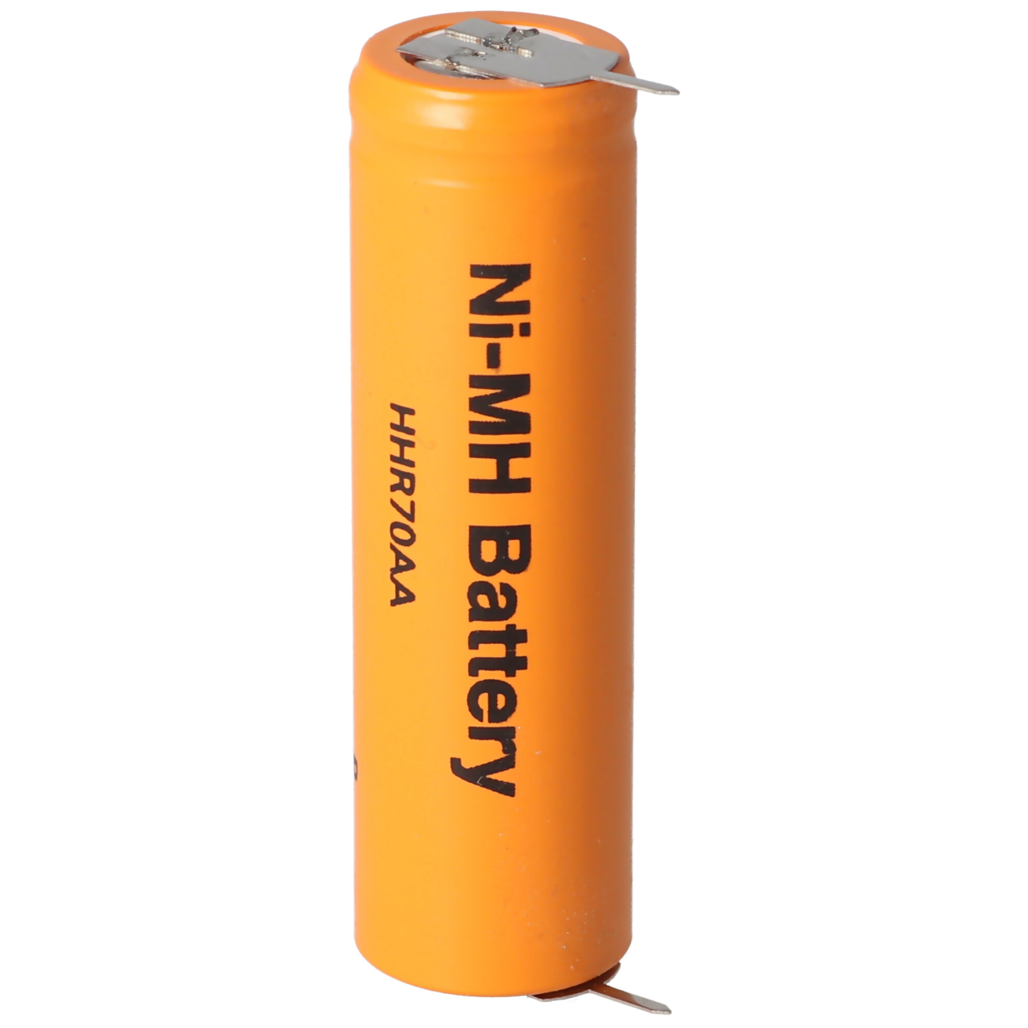 Panasonic Flat Top HHR-70AA NiMH Akku 1,2V 700mAh, Mignon AA Akku mit Printanschluss auf Plus und Minus
