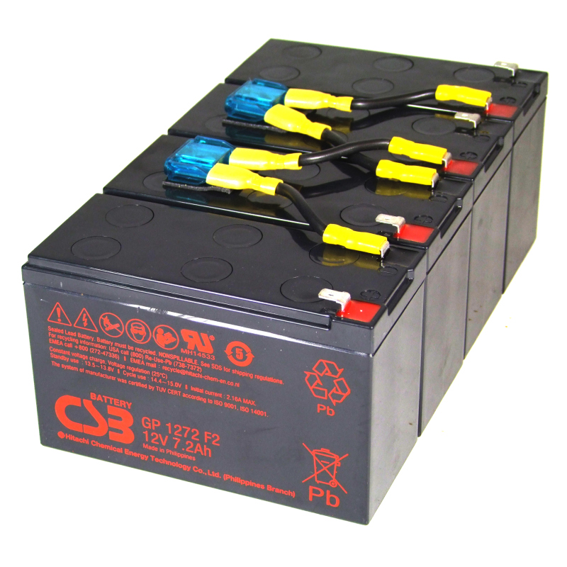 Ersatzakku passend für APC Batterie RBC8 Bleiakku