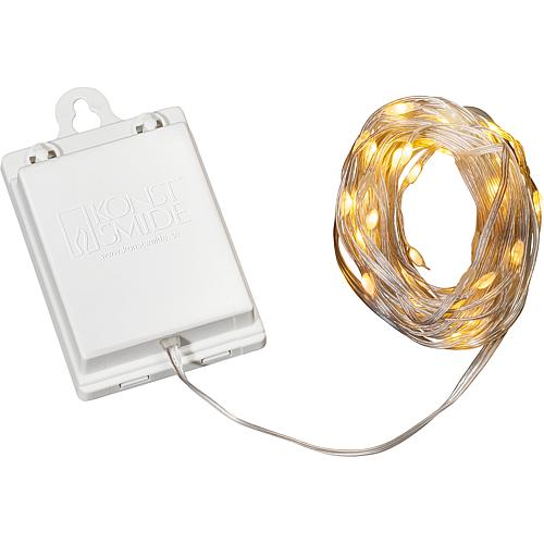LED Lichterkette 80 bernsteinfarbene LED außen 3764-803