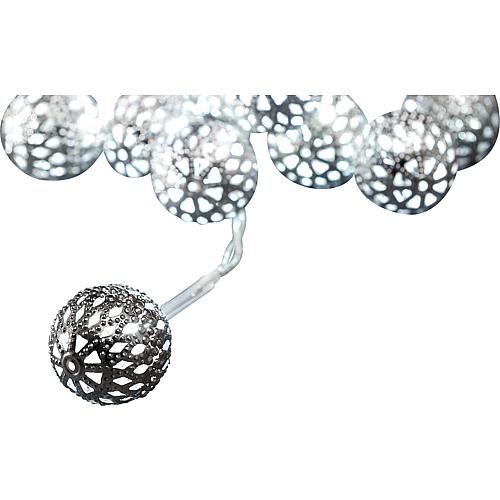 LED Dekolichterkette Metallbälle 10 LED 3188-303