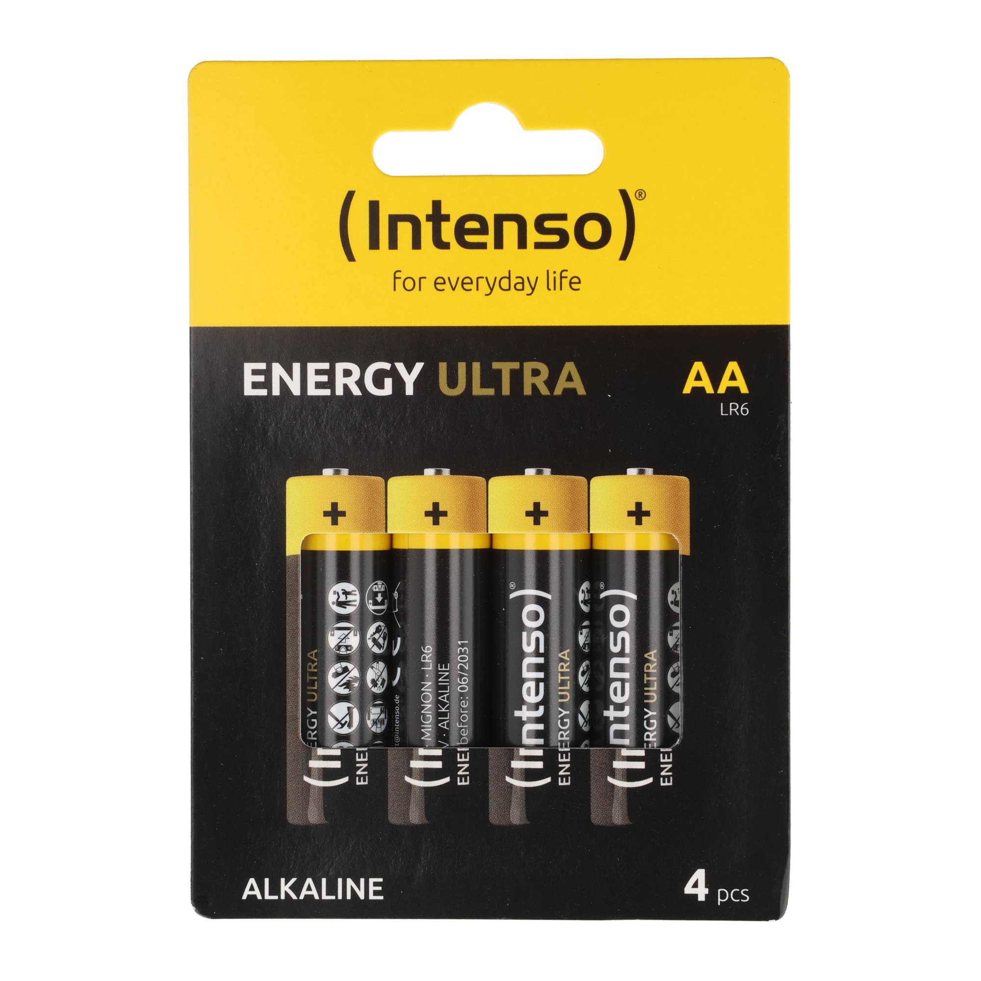 Energy Ultra, Batterie Alkaline, Mignon, AA, LR06, 1,5Volt (4er Pack), ideal für den alltäglichen Gebrauch