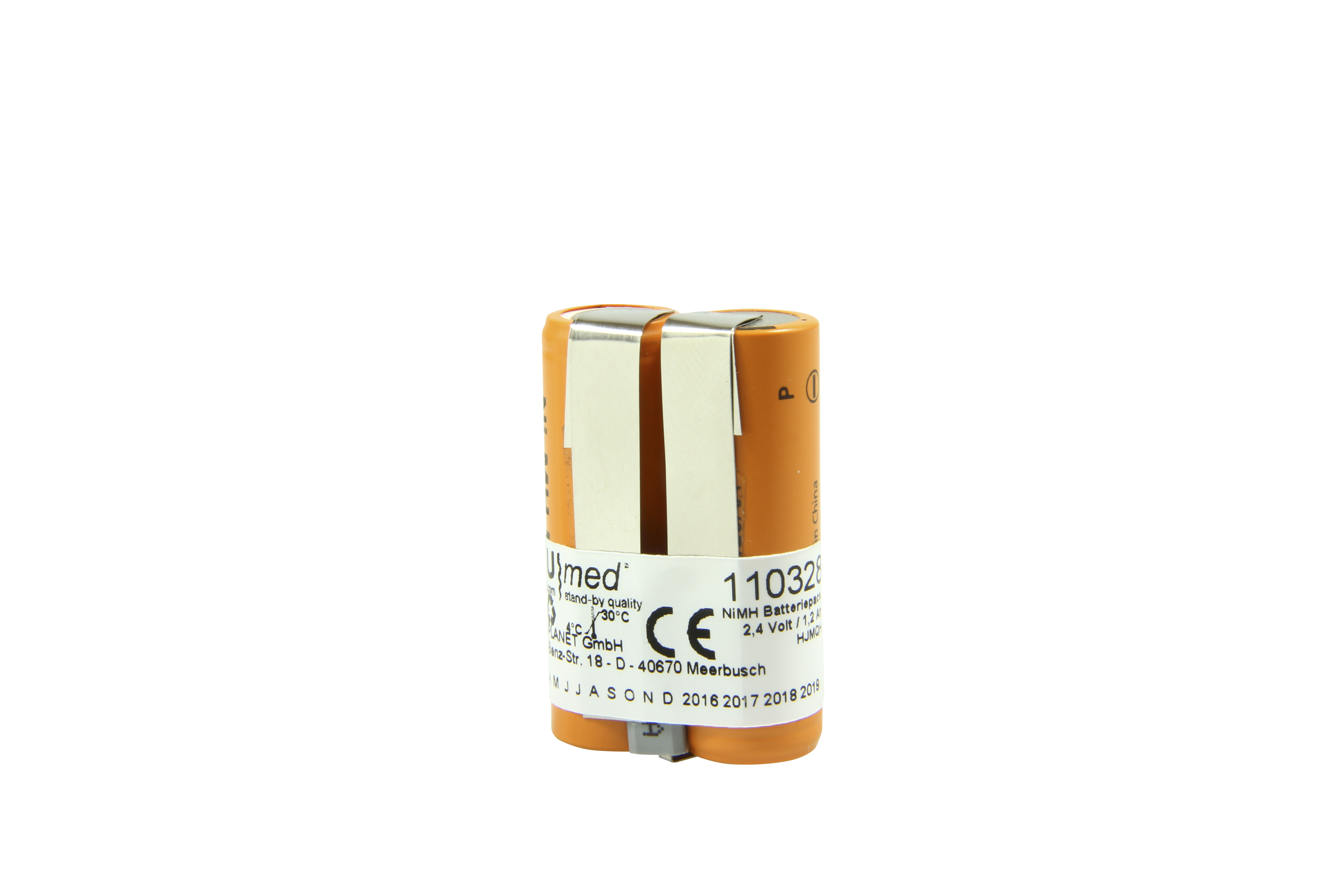 NiMH Akku passend für Eppendorf Pipette Research Pro Typ 4860 501.002 2,4 Volt 1,2 Ah CE Konform