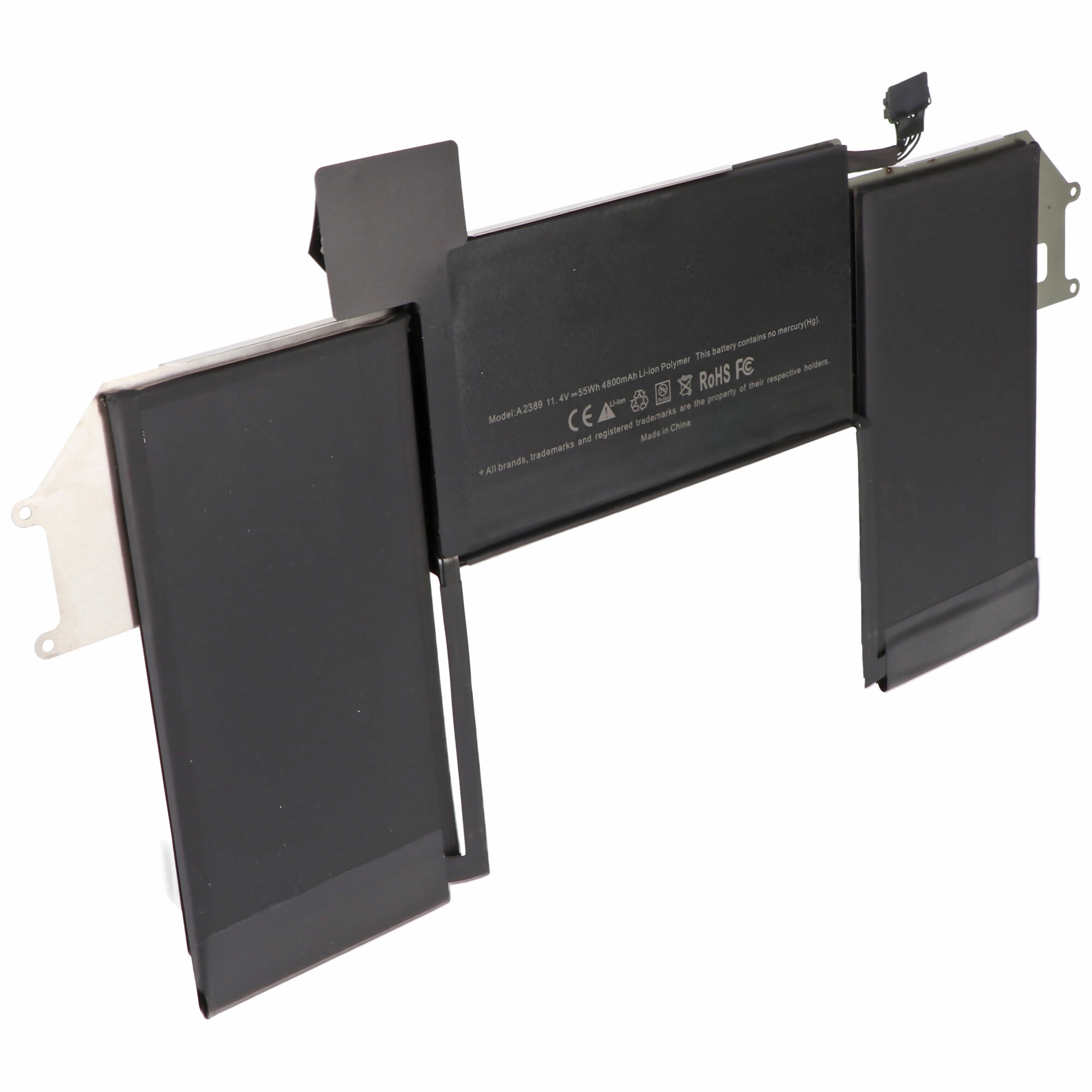 Akku passend für A2389 für MacBook Air 13" A2337 Late 2020, Li-Polymer, 11,1V, 4800mAh, 55Wh, built-in