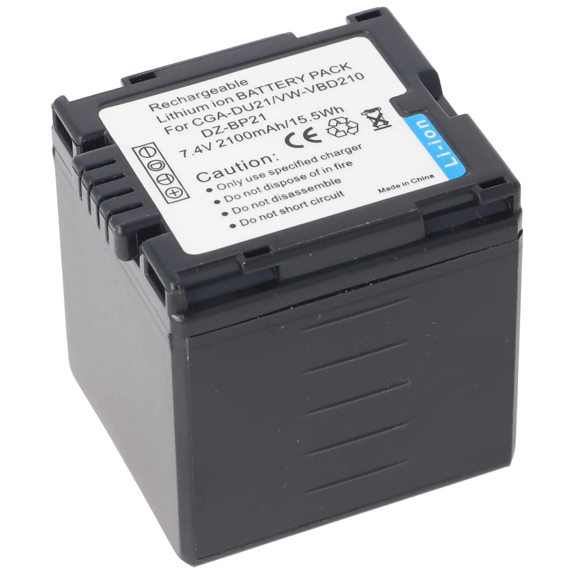 AccuCell Akku passend für Panasonic CGA-DU21 Akku VW-VBD210