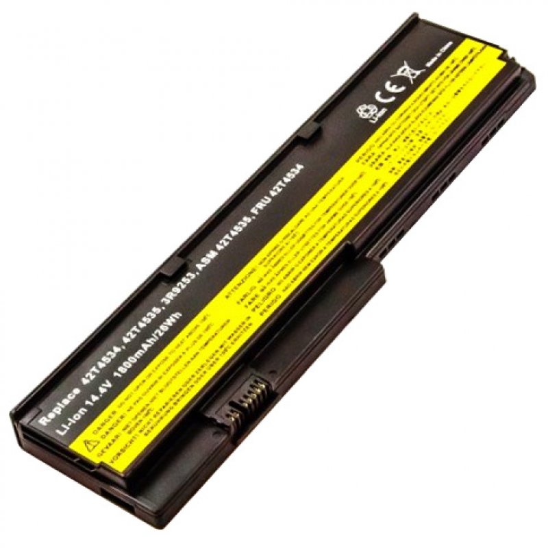 Akku passend für Lenovo ThinkPad X200 mit 14,4 Volt 1800mAh