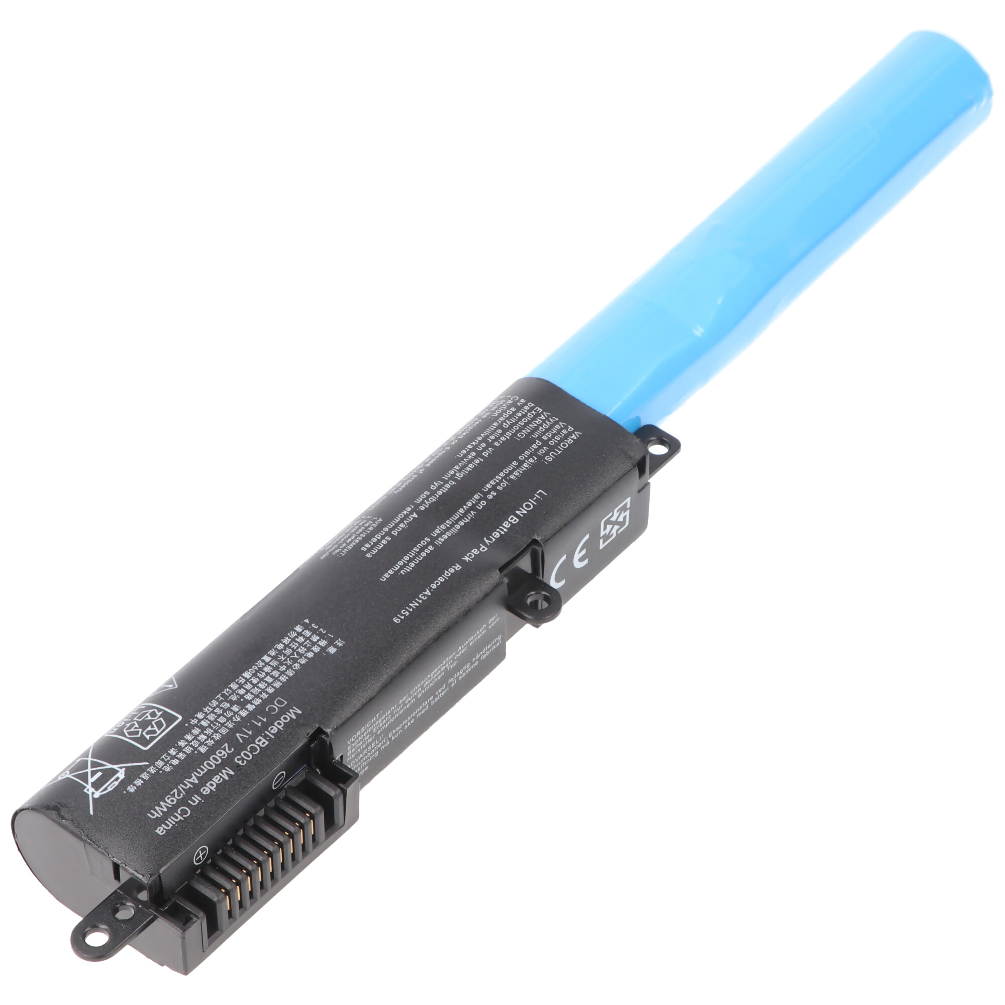 Akku passend für ASUS X540, A31N1519, Li-Ion, 11,1V, 2600mAh, 28,9Wh, built-in, ohne Werkzeug
