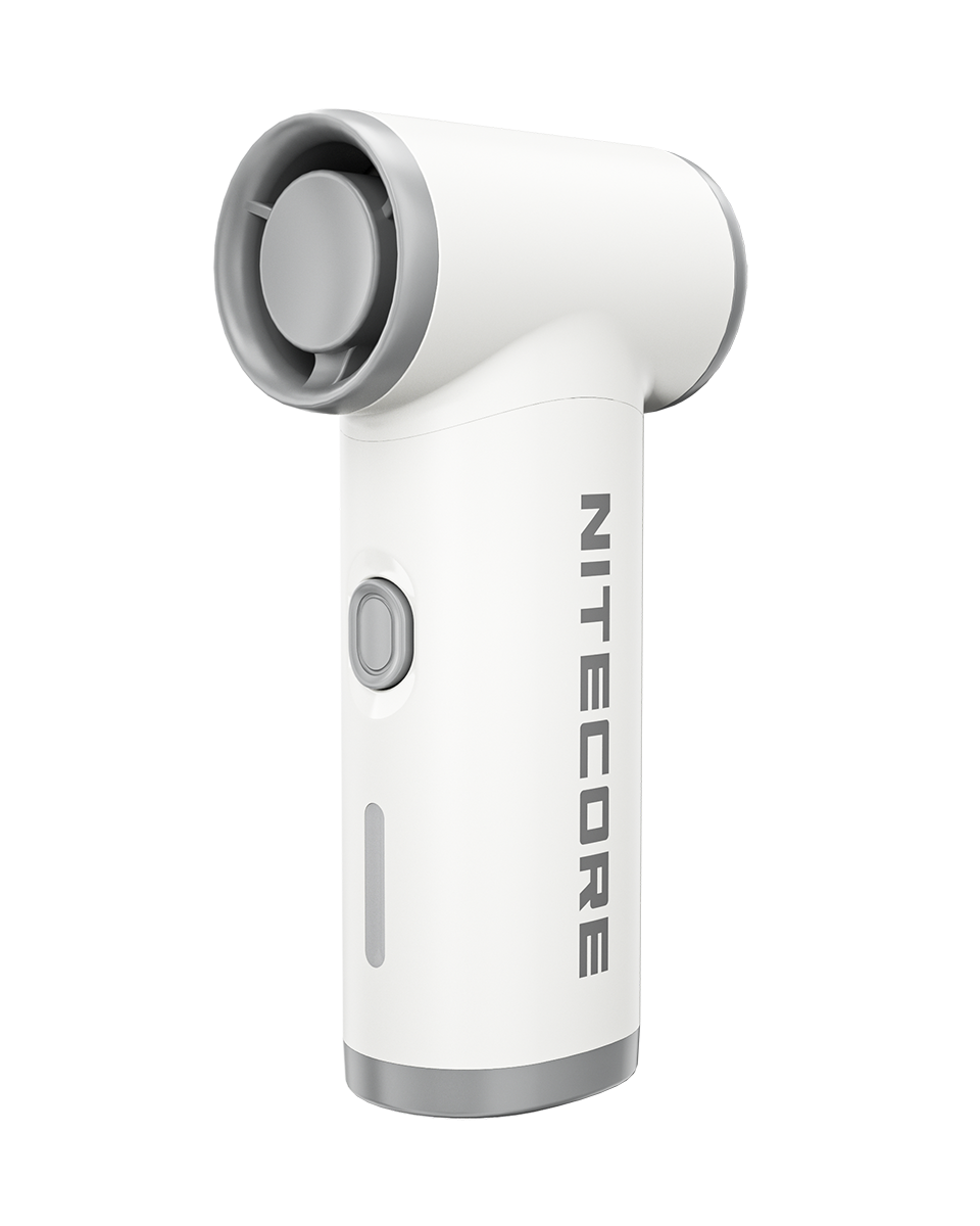 Nitecore NEF Nano Mini-Handventilator, ultraleicht, 5 Gebläsestufen, wiederaufladbar per USB-C