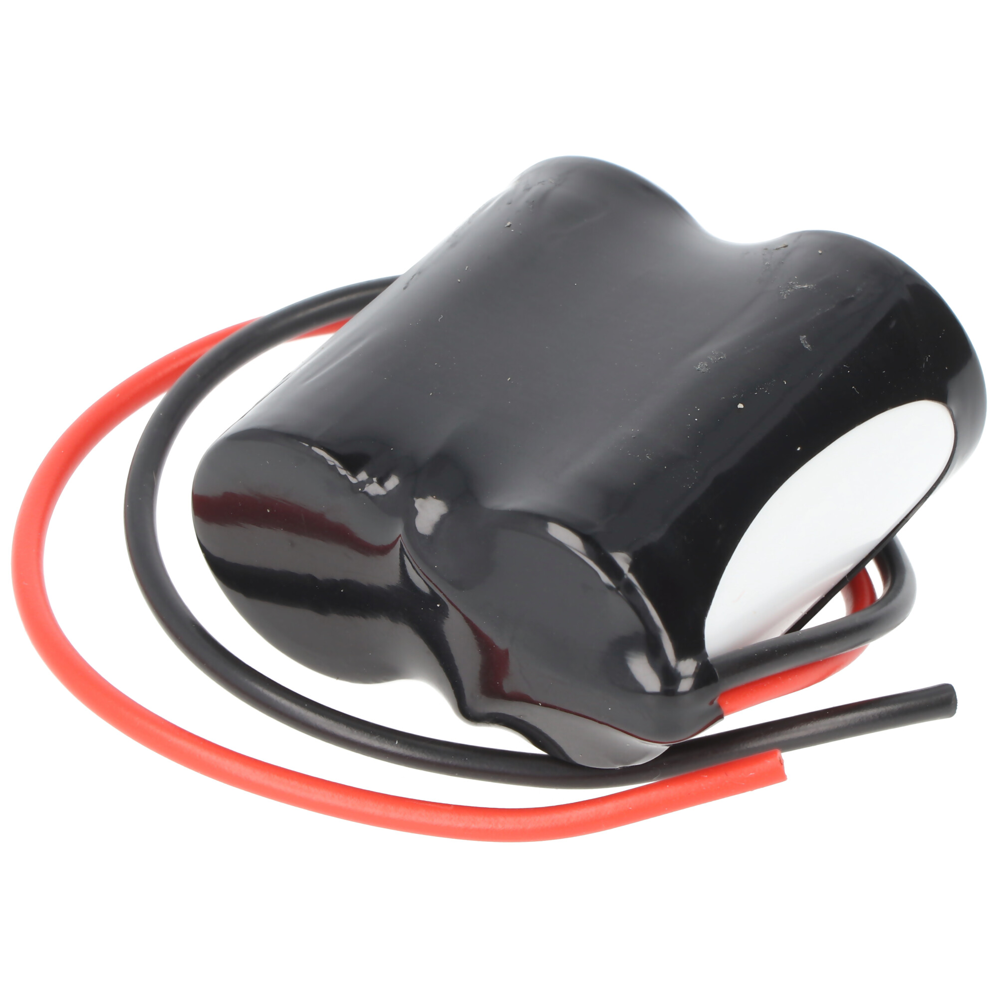 Notleuchtenakku NiCd 2,4V 1,800mAh F1x2 Sub-C mit 200mm Kabel einseitig einseitig passend für 2,4V Akku