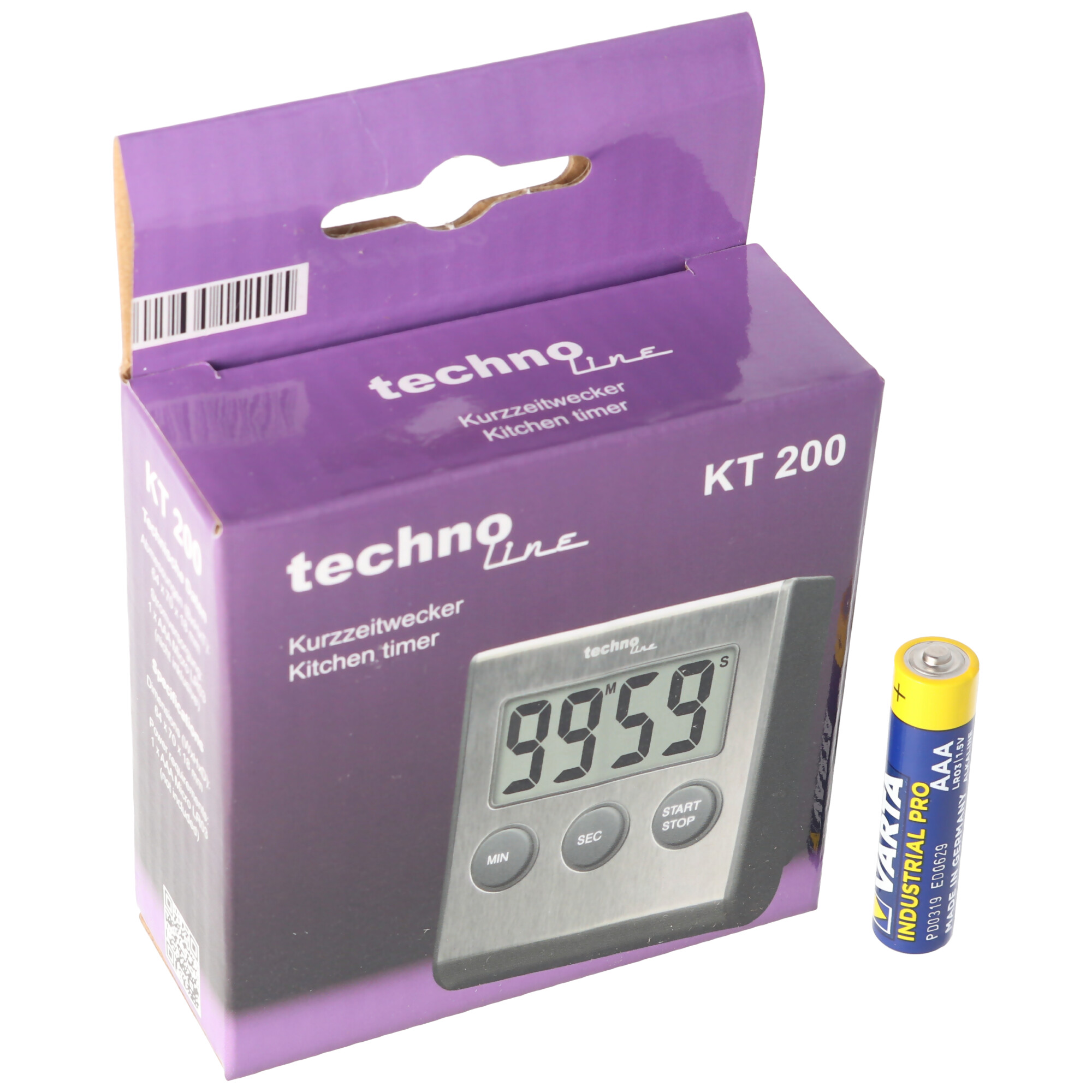 Edelstahl Digital Küchentimer, Timer mit Alarm, up und down Funktion, Ständer, Magnet