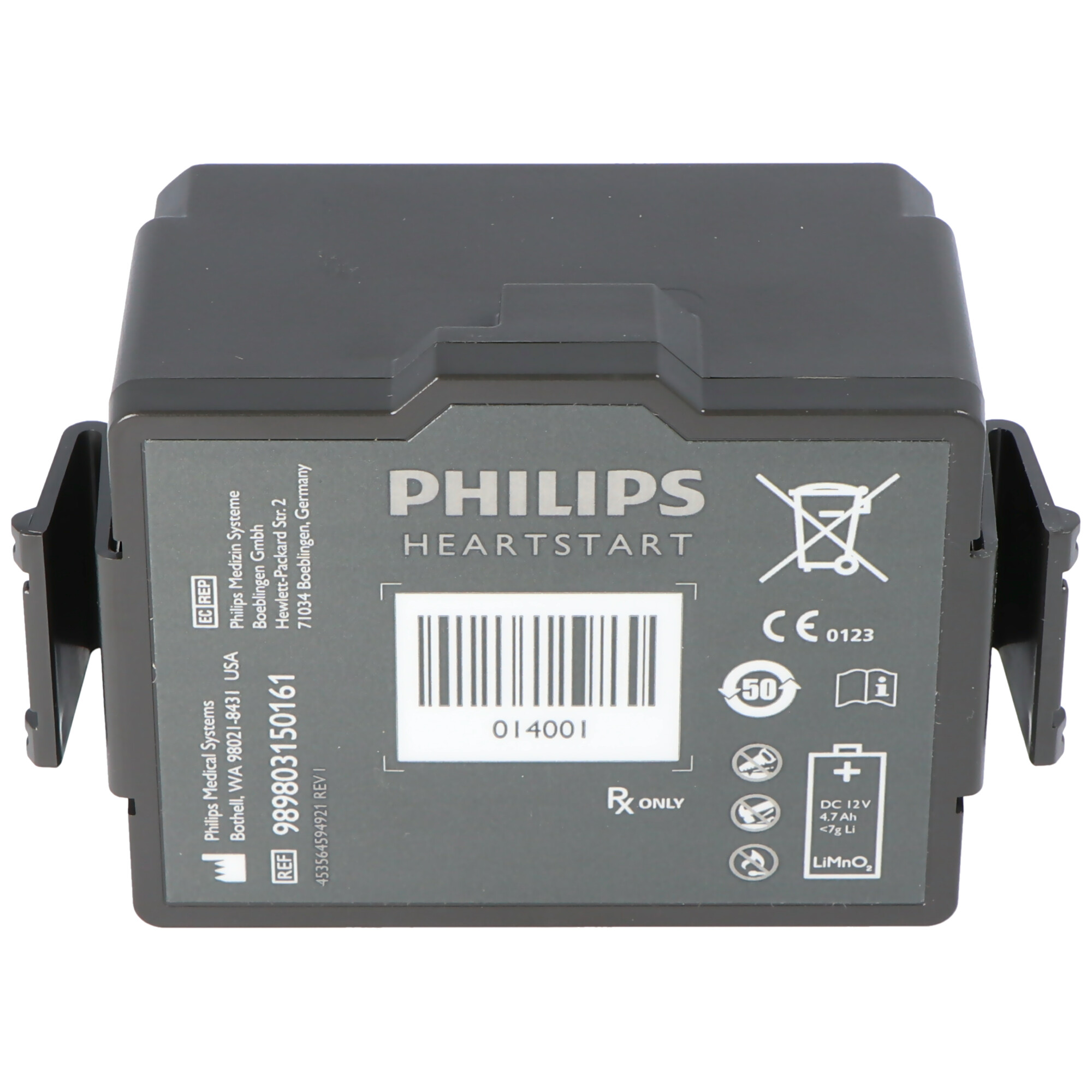 Original Philips Lithiumbatterie Heartstart Forerunner 3, FR3