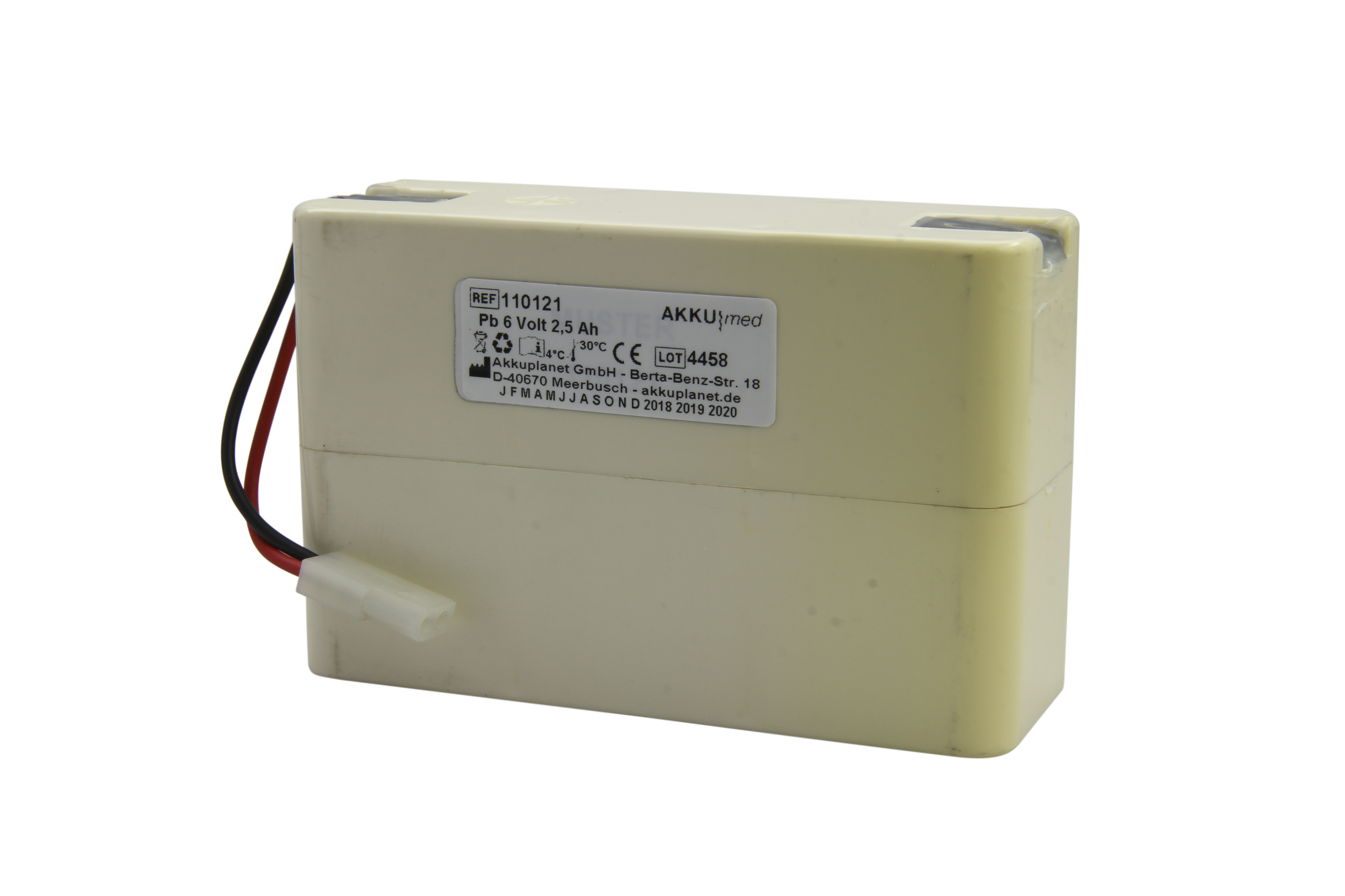Blei Gel Akku passend für Abbott PCA Micro 4100 CE Konform