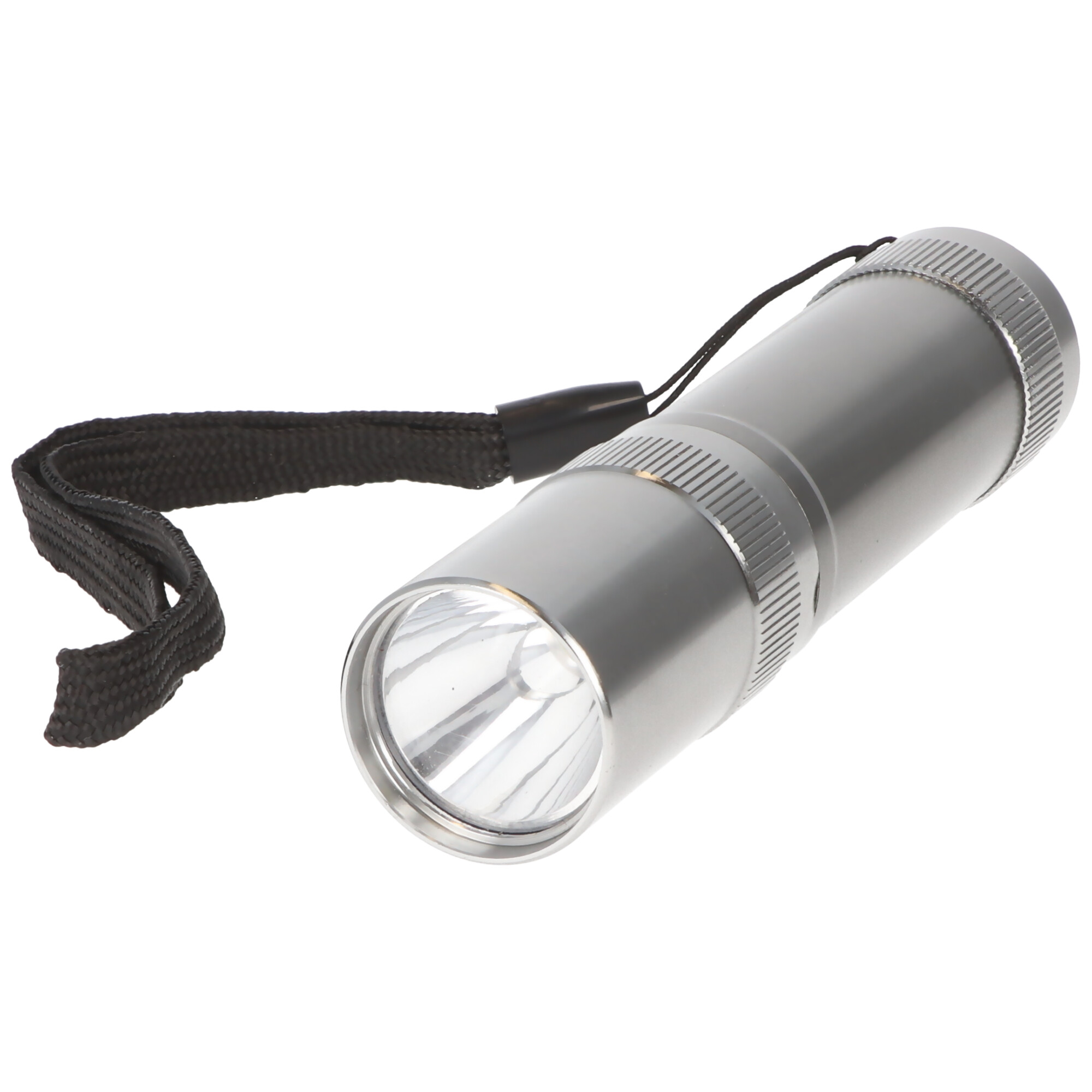 LED-Taschenlampe Basic 1 Watt LED, edles Aluminiumgehäuse, farblich sortiert, inklusive Batterien