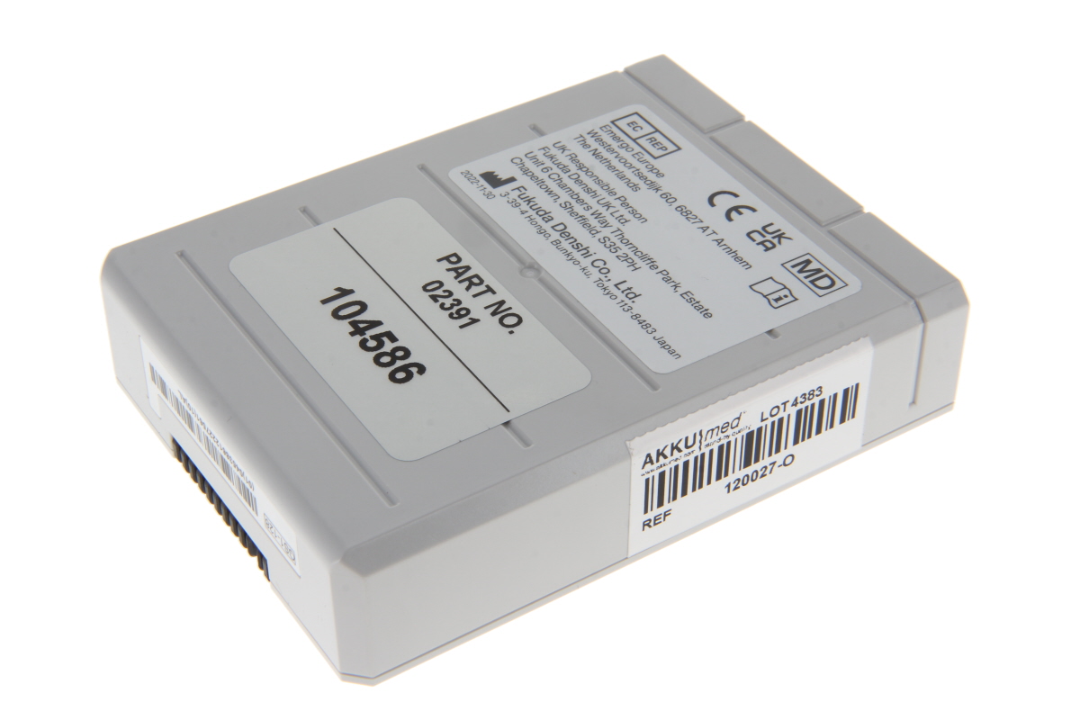Original Li Ion Akku für Fukuda Denshi Monitor DS8100 Serie - BTO-008 - 14,8 V 2800 mAh 99x73,8x25,3 mm
