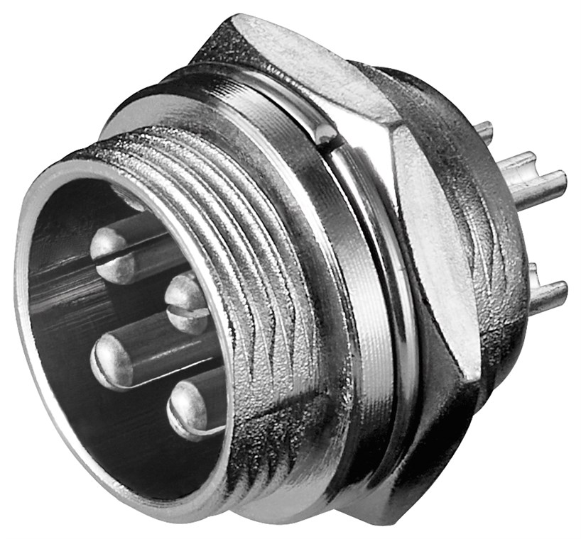 Goobay Mikrofon-Einbaustecker, 4 Pin - XLR-Einbaustecker (4-polig, DMX)