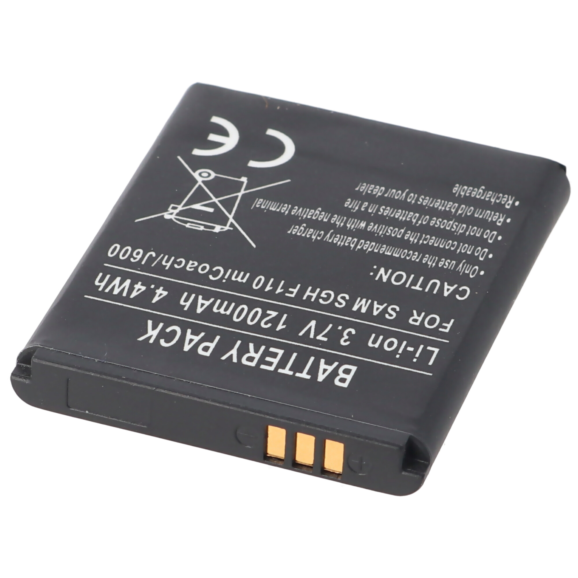 AccuCell Akku passend für Samsung SGH-J600, AB483640BECSTD