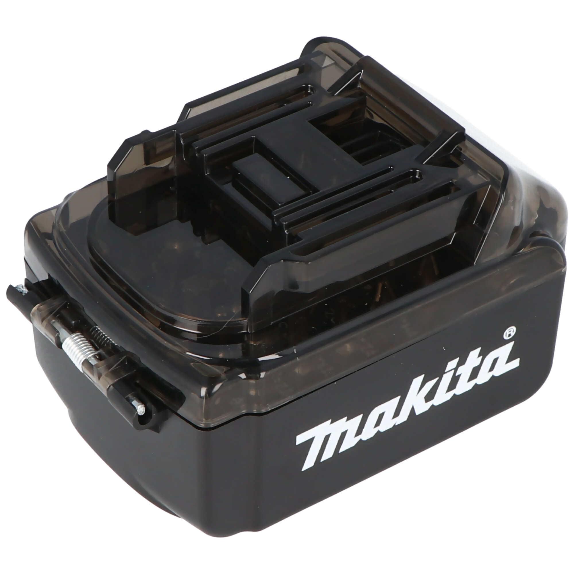 Original Makita Bit-Box im Akku-Design, Schrauber Bit-Set inkl. Bit-Halter 1/4, Bit-Box kein Makita Akku