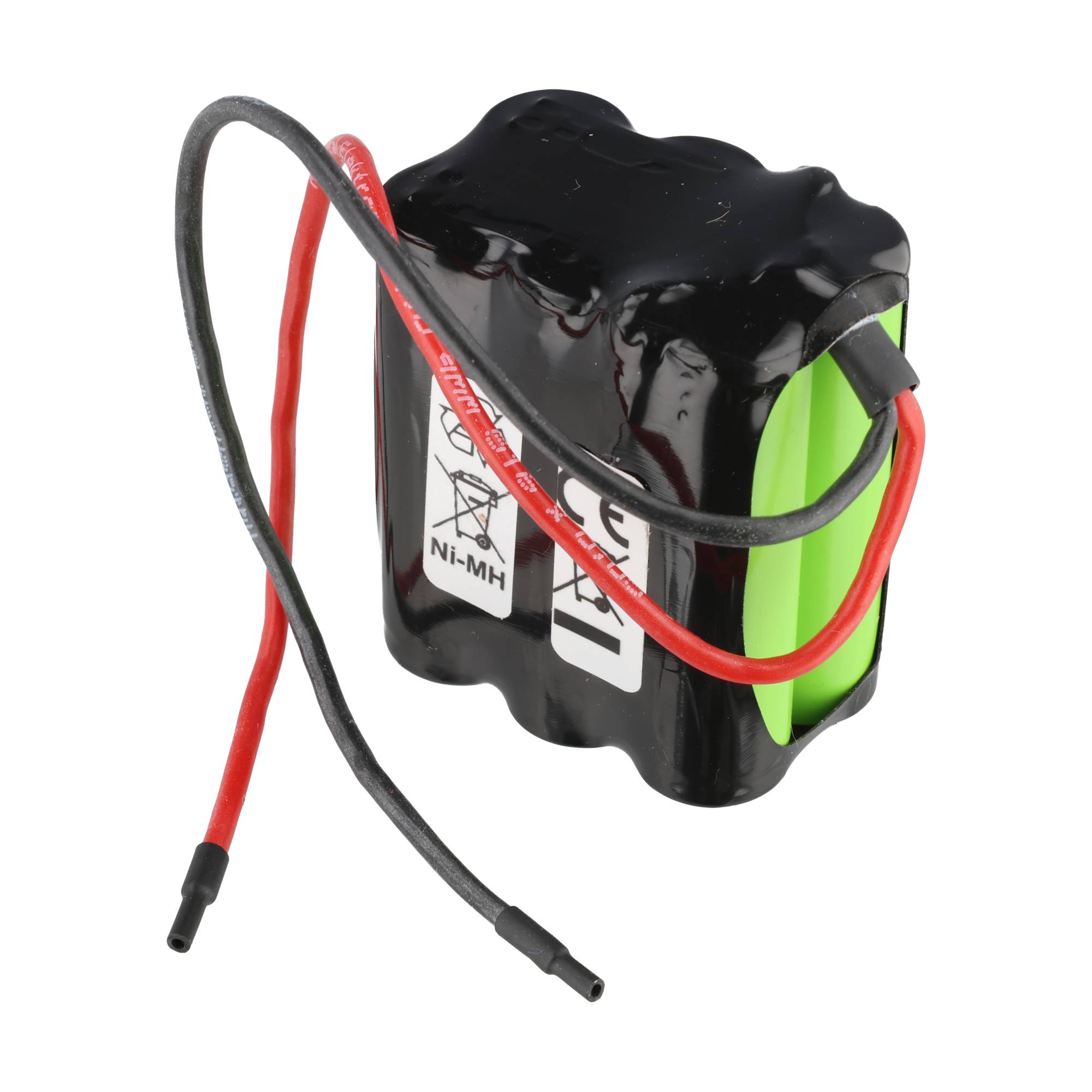 Notleuchtenakku NiMH 7,2V 2000mAh F2x3 Mignon AA mit 200mm Kabel einseitig