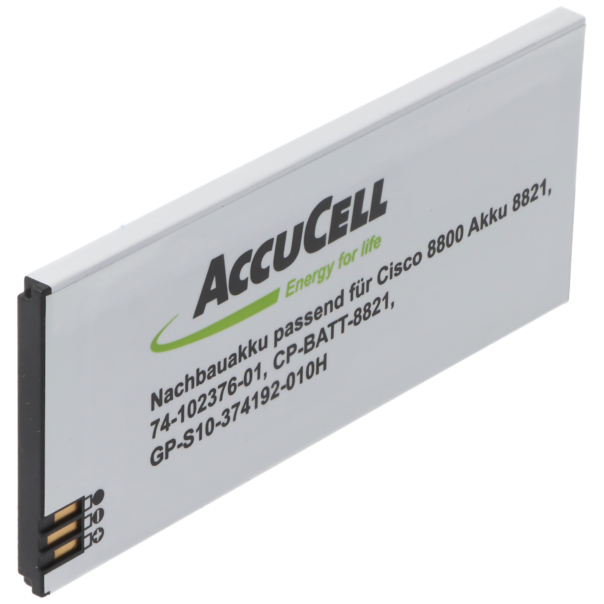 2200mAh Akku passend f&uuml;r den Cisco 8800 Akku 8821, 74-102376-01, CP-BATT-8821, GP-S10-374192-010H &ndash; Perfekter Ersatz f&uuml;r dein Cisco Unified Wireless IP Phone