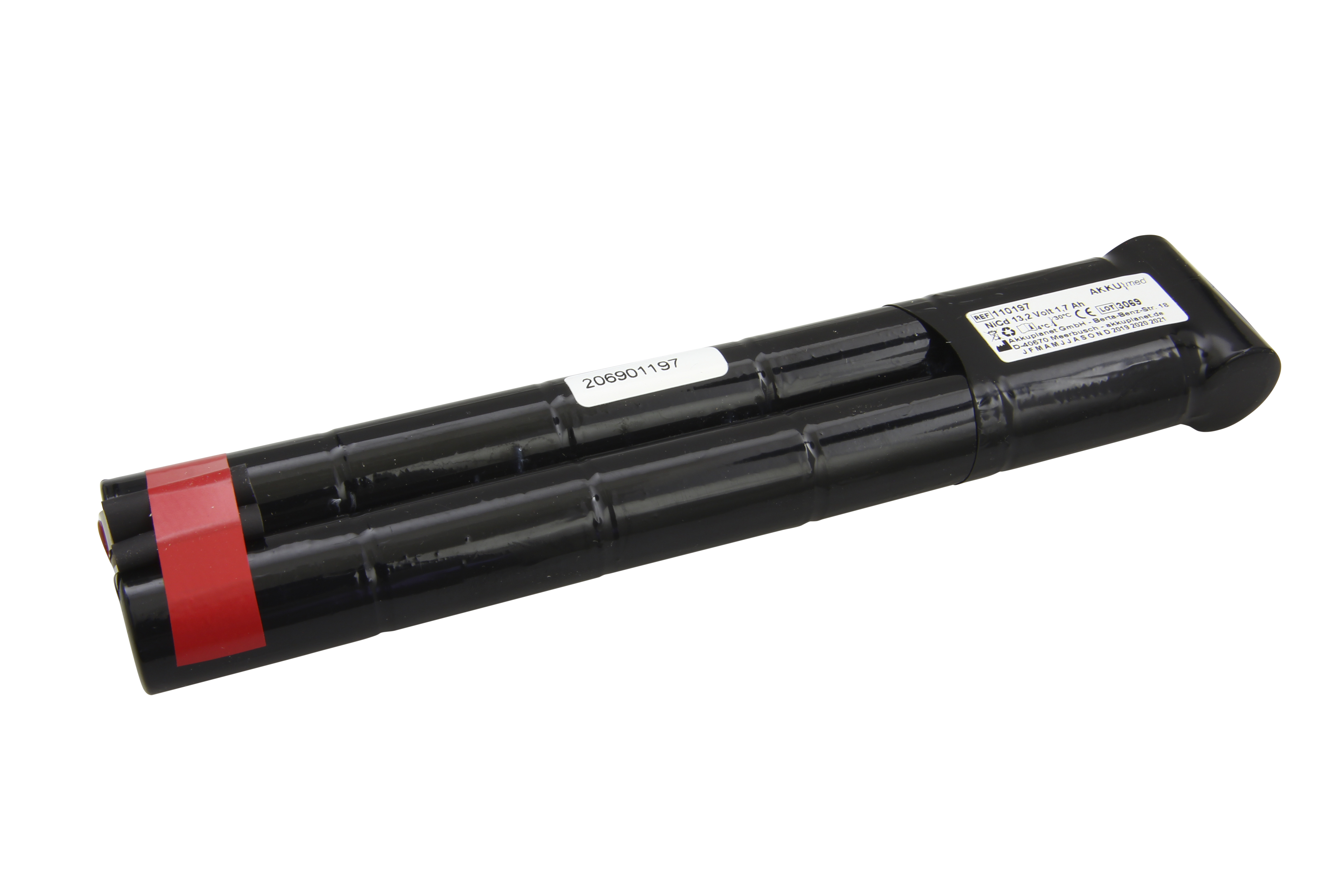 NC Akkueinsatz passend für Datex Ohmeda Light Monitor Typ 896895/ 887753 (auch 893365 Datex Engström) 13,2 Volt 1,7 Ah