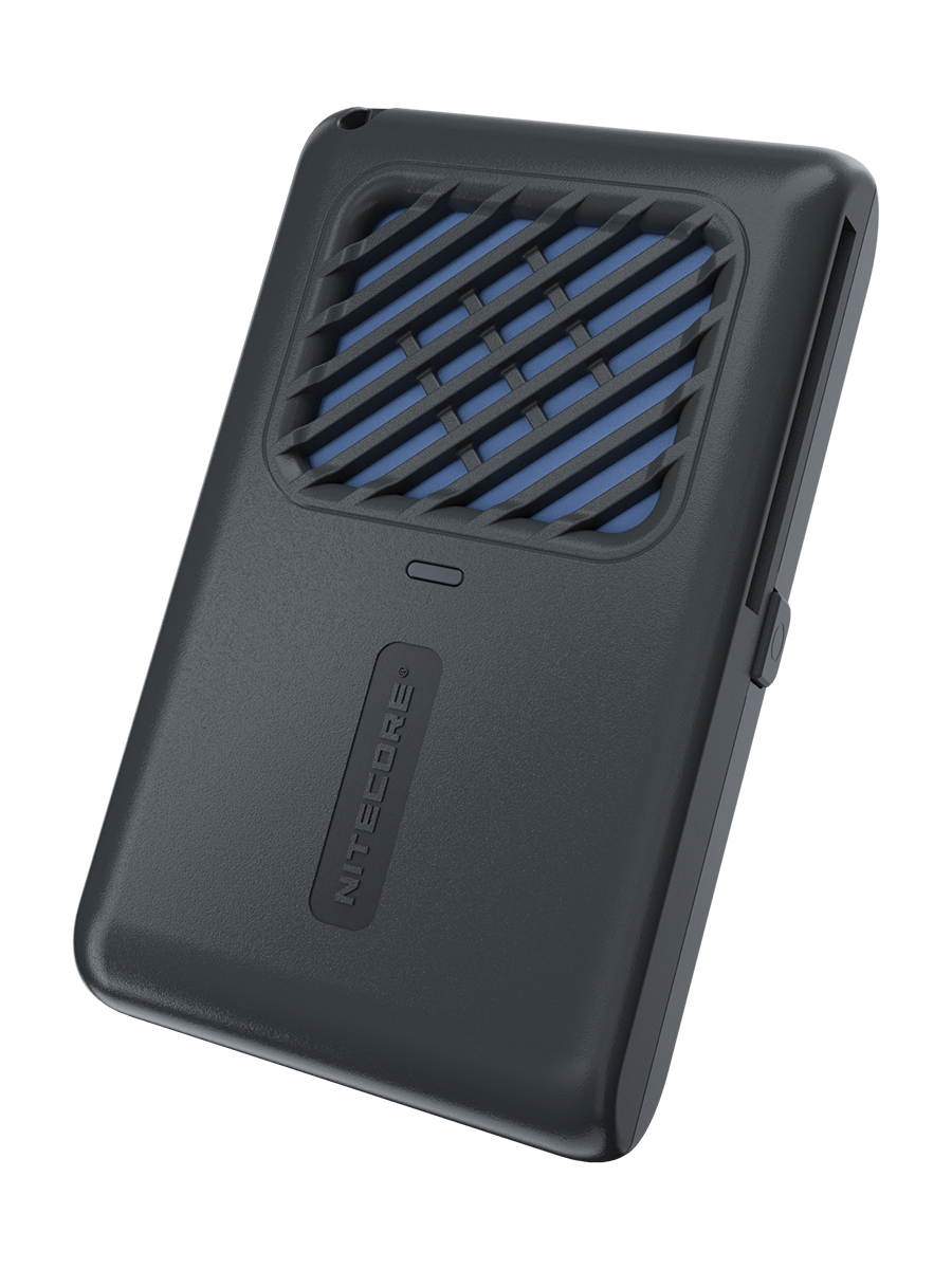 Nitecore EMR06, mobile Mückenabwehr, 4,8 Meter Schutzzone, ideal für Camping, Outdoor und Angeln, inkl. 3x Wirkstoffplatten, schwarz