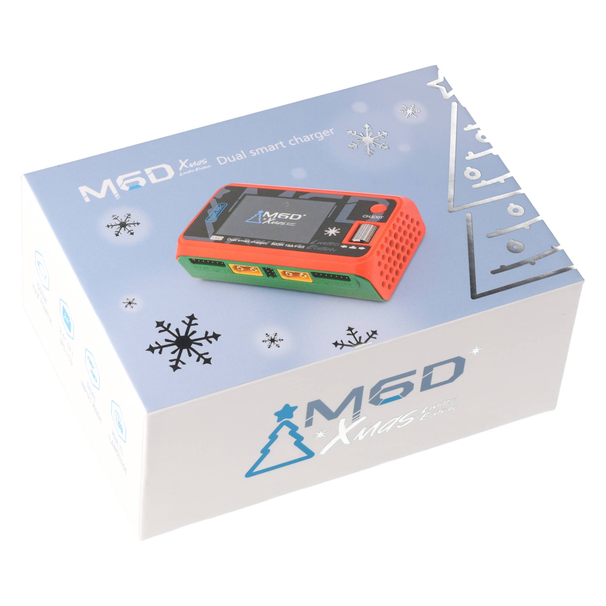 ToolkitRC M6D X'Mas Ladegerät – DC DUO Multifunktions-Ladegerät mit bis zu 500 W