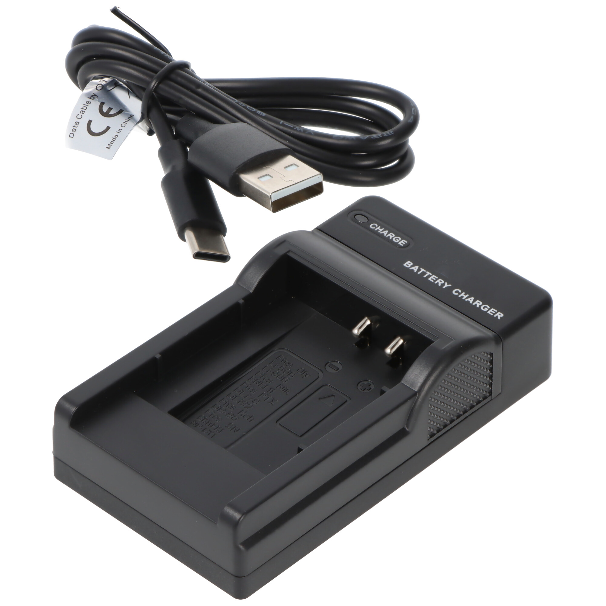 USB Ladegerät kompatibel für Olympus Li-50B Akku D-Li92, DB-100, VW-VBX090, Sony NP-150