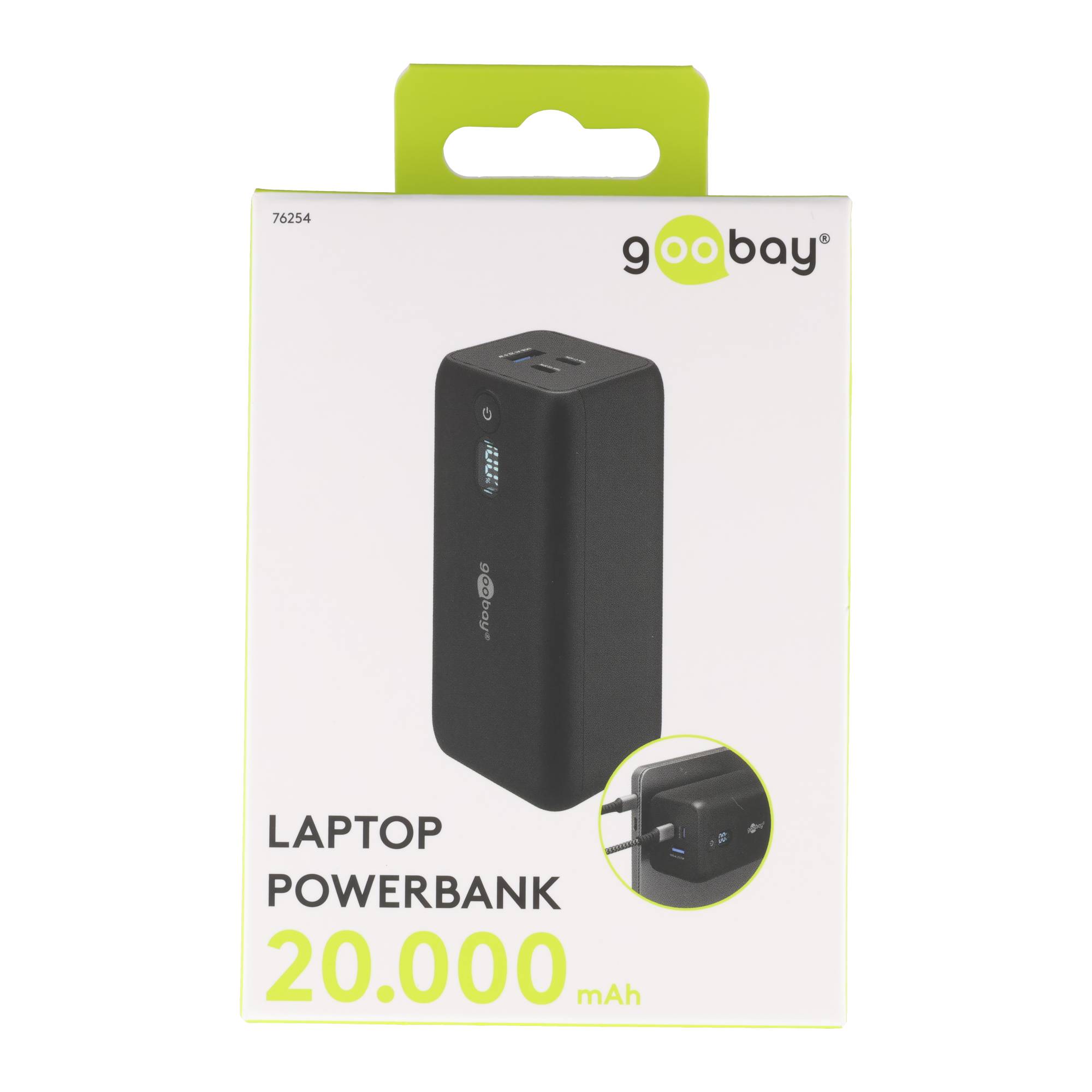 Laptop Powerbank 20000 mAh 65W, Leistungsstarke USB-C Powerbank 65W PD, externer Akku für Ihr Notebook