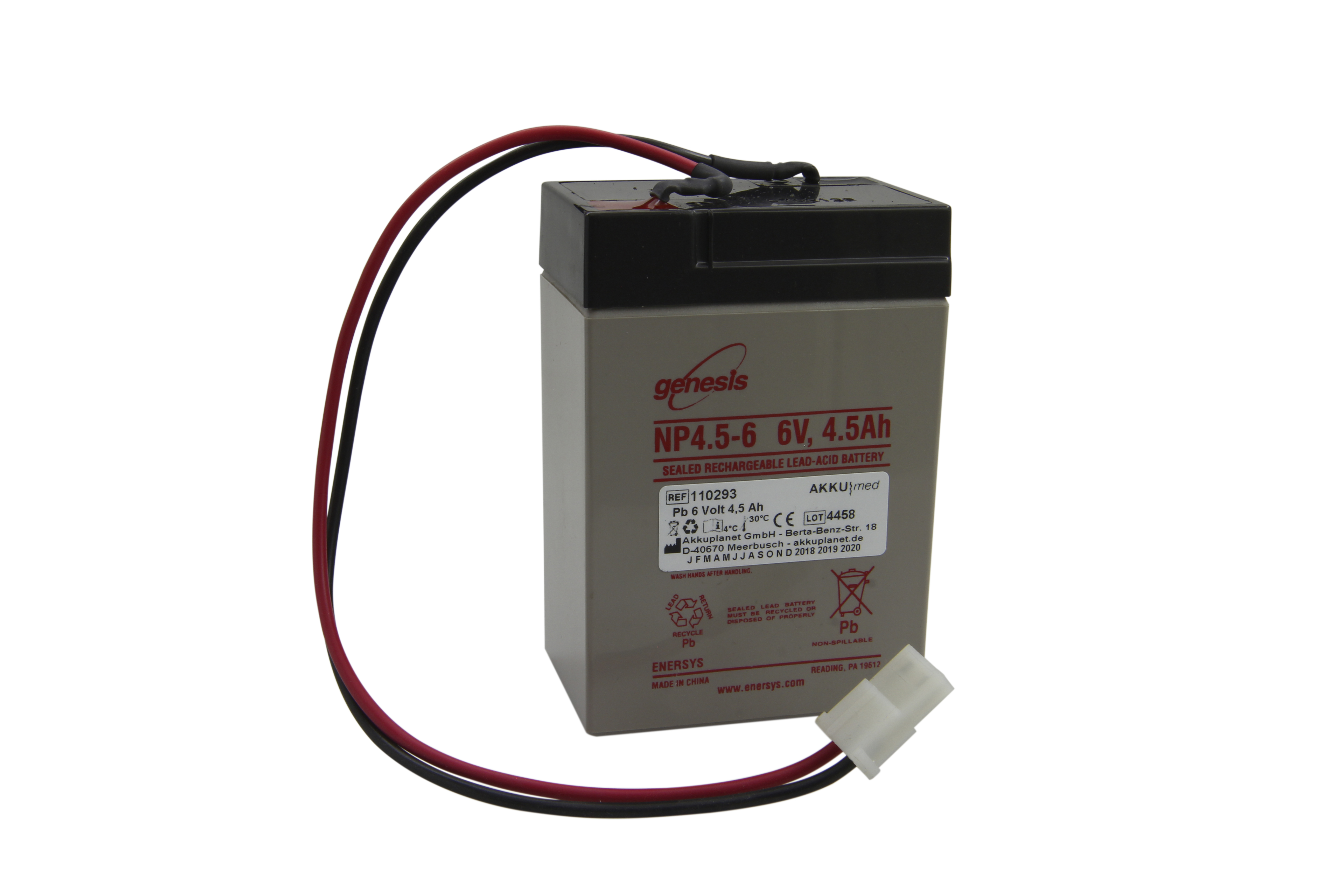 Blei Akku passend für Abbott Ernährungspumpe Flexiflo Patrol CE Konform