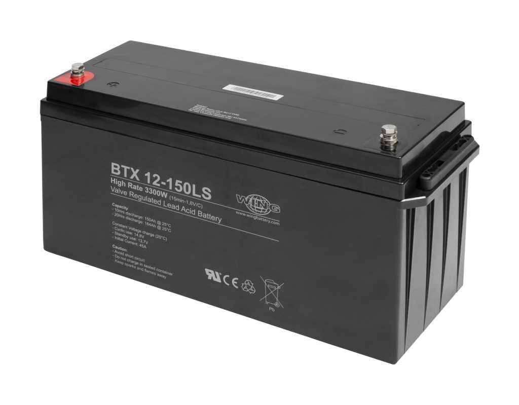 Wing BTX12-150LS 12V 158Ah high rate hochstromfähig Bleiakku AGM Blei Gel Akku