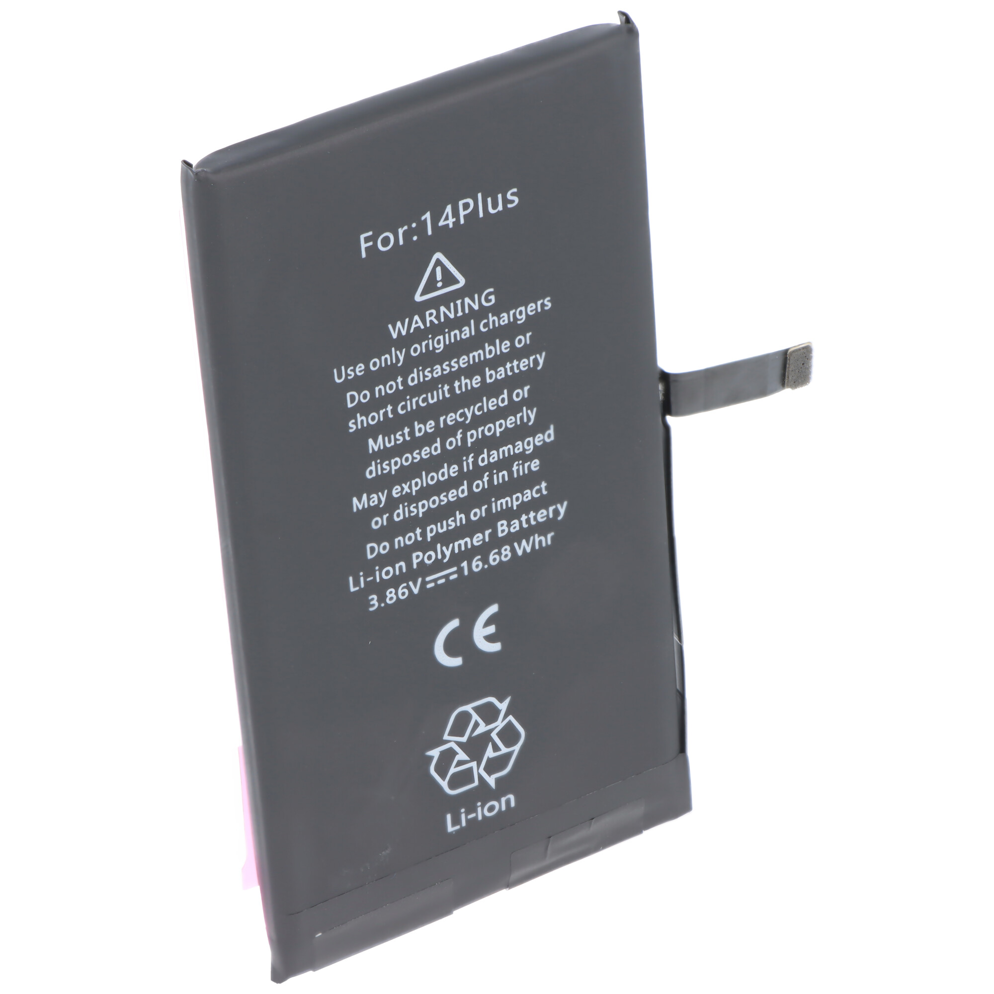 Akku passend für Apple iPhone 14 Plus, Li-Polymer, 3,86V, 4325mAh, 16,68Wh, ohne Werkzeug
