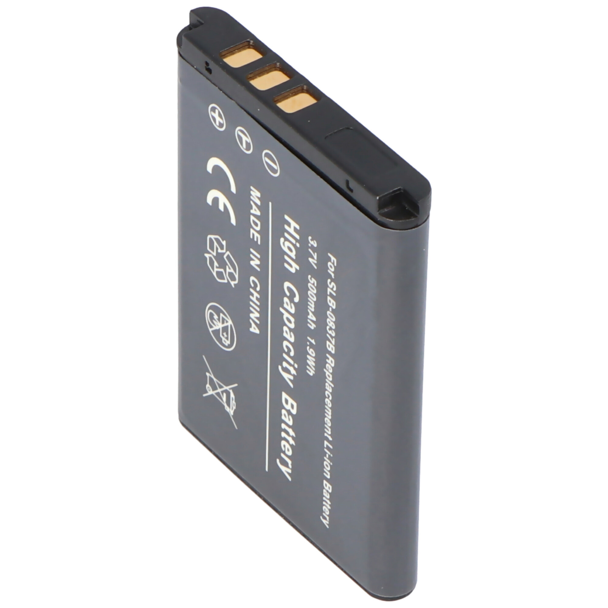 AccuCell Akku passend für Samsung SLB-0837B, Digimax. L70