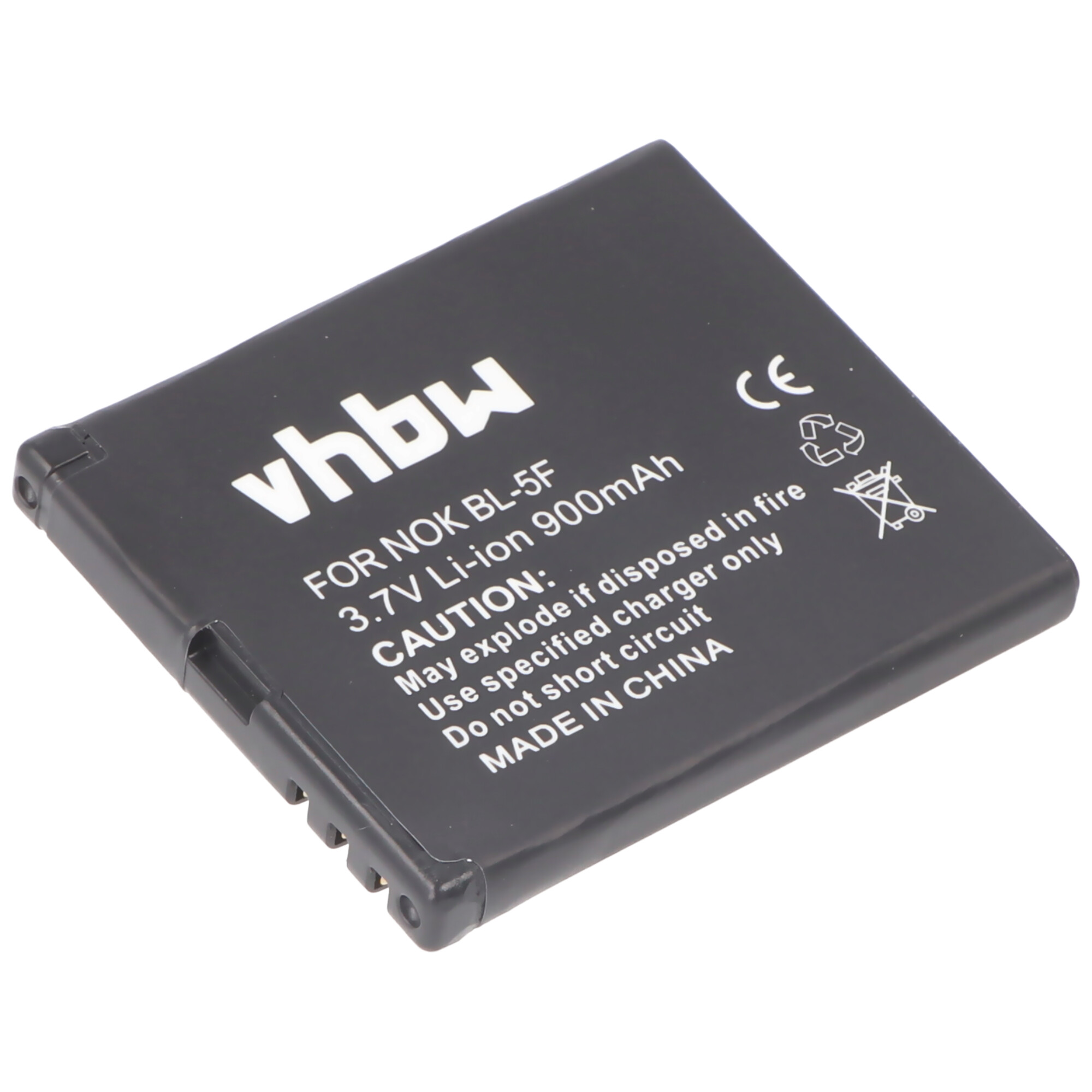 Li-Ion-Akku - 900mAh (3.7V) für Handy, Smartphone, Telefon wie Bea-Fon, Nokia BL-5F, BS-18