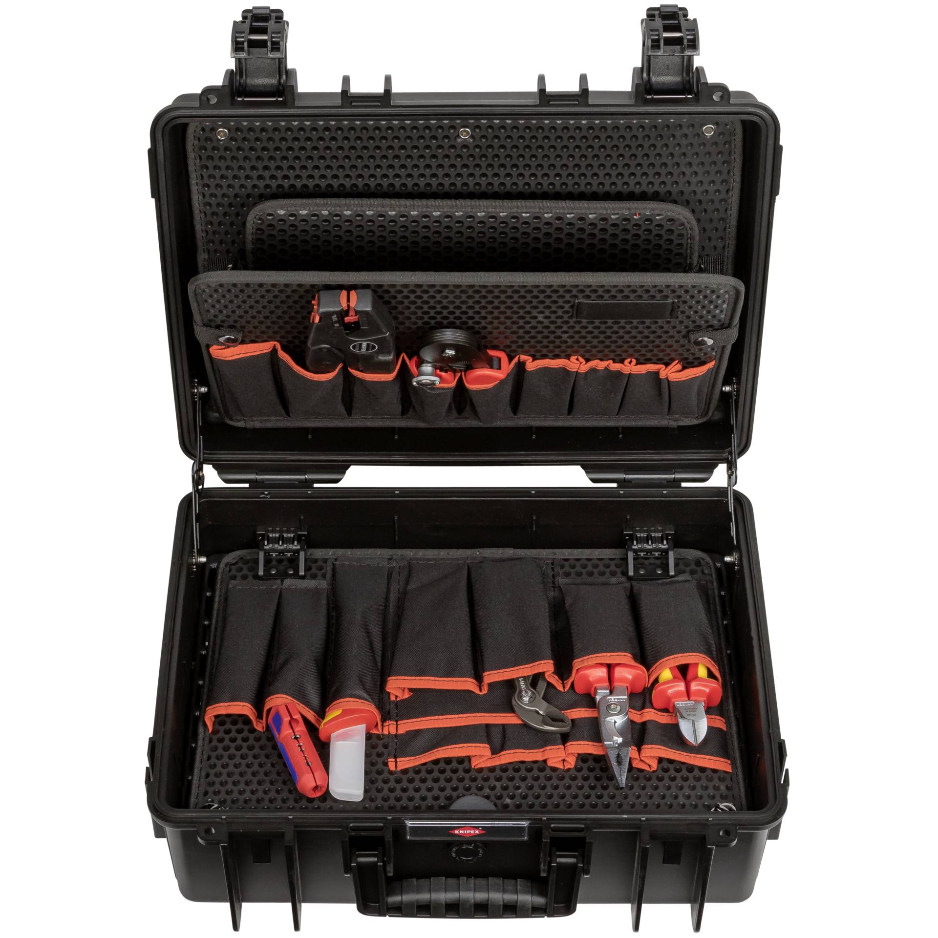 KNIPEX Werkzeugkoffer Robust23 Elektro, bestückt, 25-teilig, staub- und wasserdicht