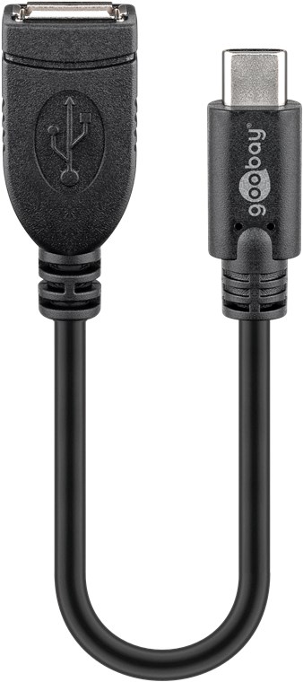 USB-C™-Verlängerungskabel, schwarz - geeignet für Geräte mit USB-C™ Anschluss