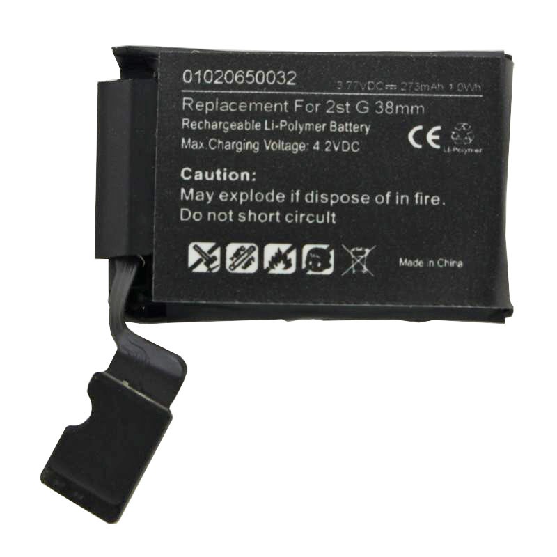 Akku passend für die Apple iWatch 2 38mm Li-Polymer Akku A1760, 3,77V, 273mAh, 1,0Wh, built-in, w/o tools