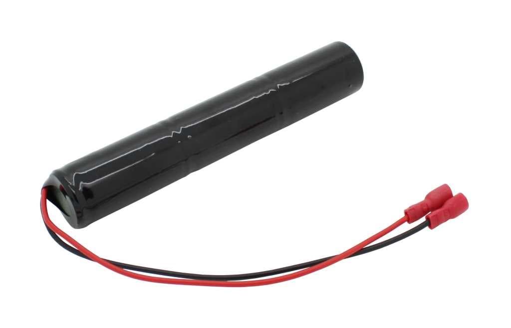 Notleuchtenakku NiMH 3,6V 4000mAh L1x3 Baby C mit Kabel und Faston-Buchsen -4,8mm / +6,3mm ersetzt 3,6 V Akku