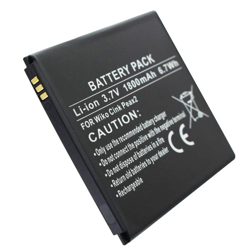 AccuCell Akku passend für den Wiko Cink Peax 2 Akku S104-E880000-001, 1800mAh