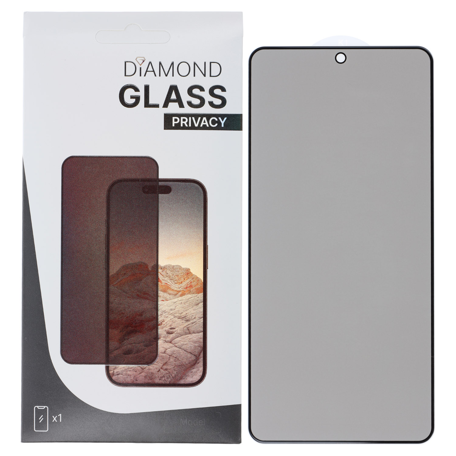 PT line Diamond Glass Anti-Static mit Fingerprint für Samsung Galaxy S25 Edge S937B (Privacy)
