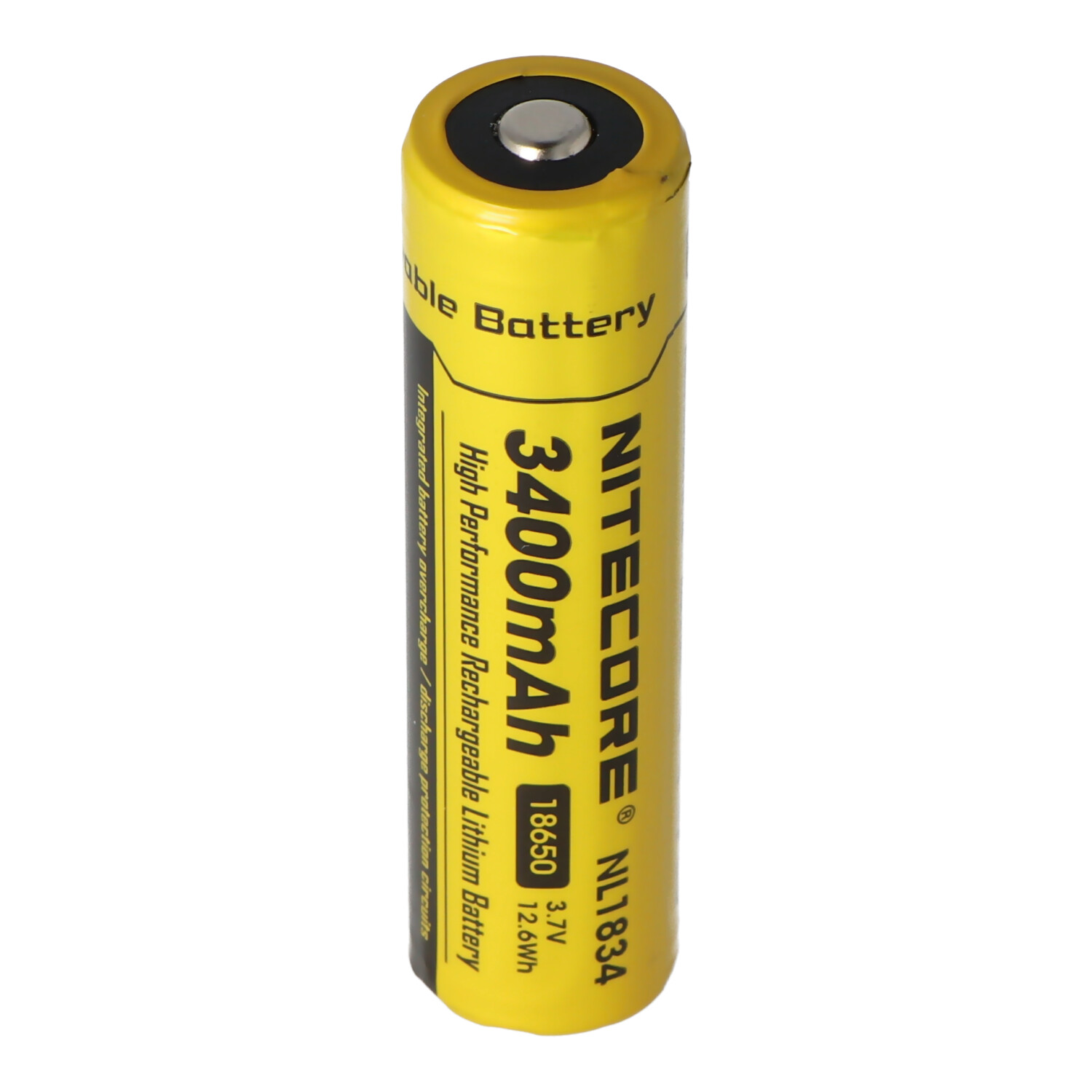 Nitecore Li-Ion Akku Typ 18650 mit 3400mAh NL1834 69,4x18,3mm mit Schutzschaltung