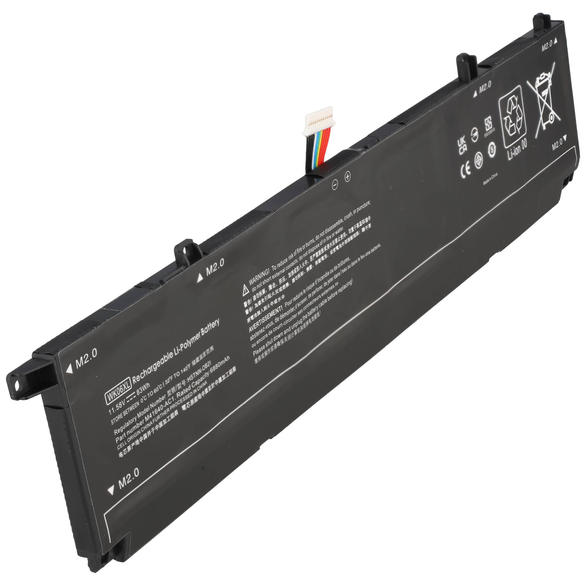 Akku kompatibel für HP Omen 17-ck, HP Omen Gaming 16-k, HP Omen 16-n, HP HSTNN-OB21, HP WK06XL