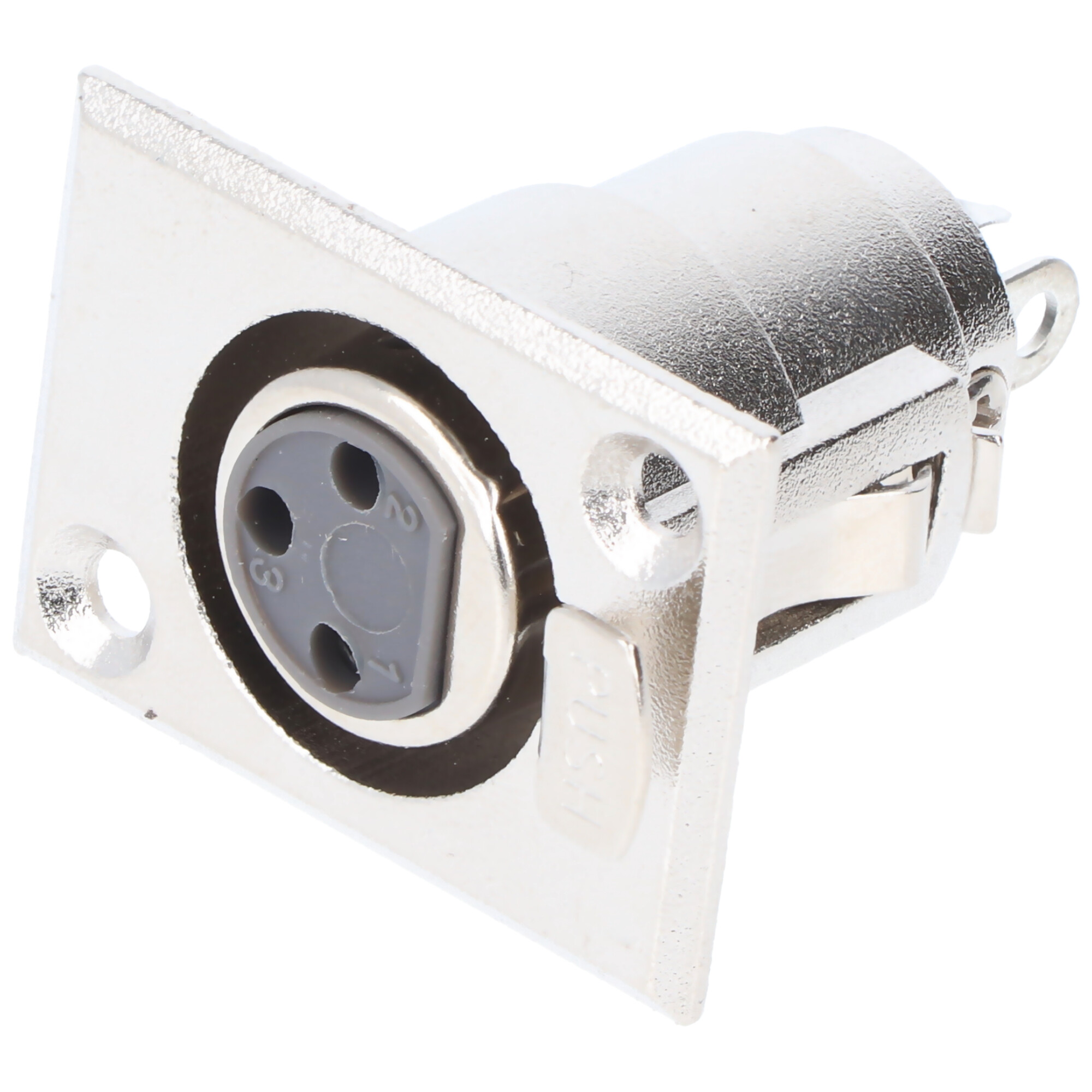 Goobay Mikrofon-Einbaubuchse, XLR-Buchse (3-Pin) - XLR-Einbaubuchsen (3-polig, stereo)