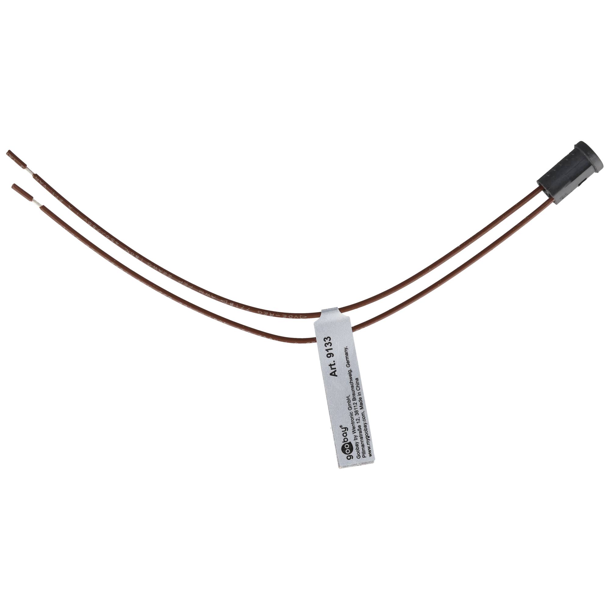Goobay G4 Lampenfassung mit Zwillingslitze - max. 100 W/24 V (DC), 0,15 m Kabel, PPS