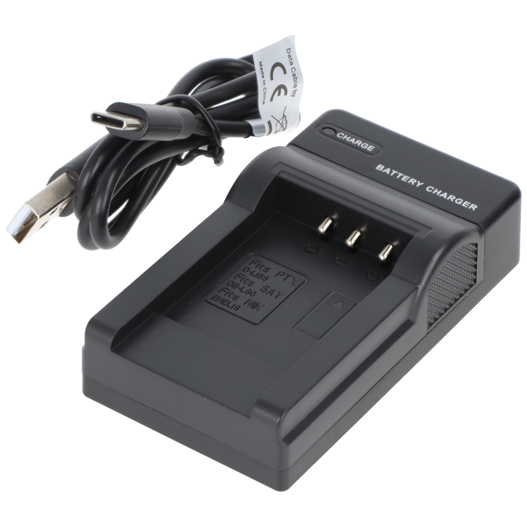 USB Ladegerät kompatibel für Nikon EN-EL19, Pentax D-LI88 und Sanyo DB-L80