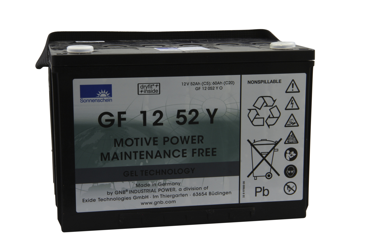 Sonnenschein/ EXIDE Blei Gel Akku GF12052YO 12.0V 52.0Ah