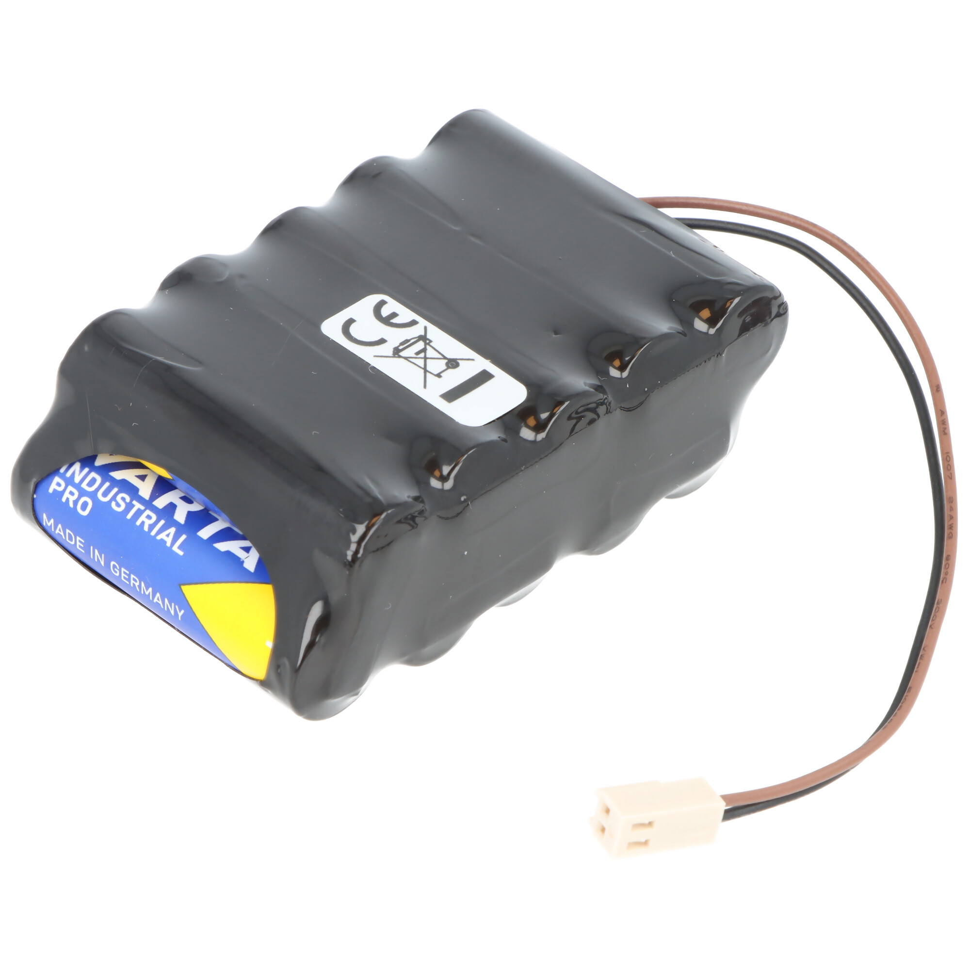 Ersatzbatteriepack für ACO Quantrix-KV 3.0 AlMn 15V 2970mAh F2x5 Mignon AA mit 150mm Kabel und PS2 Stecker