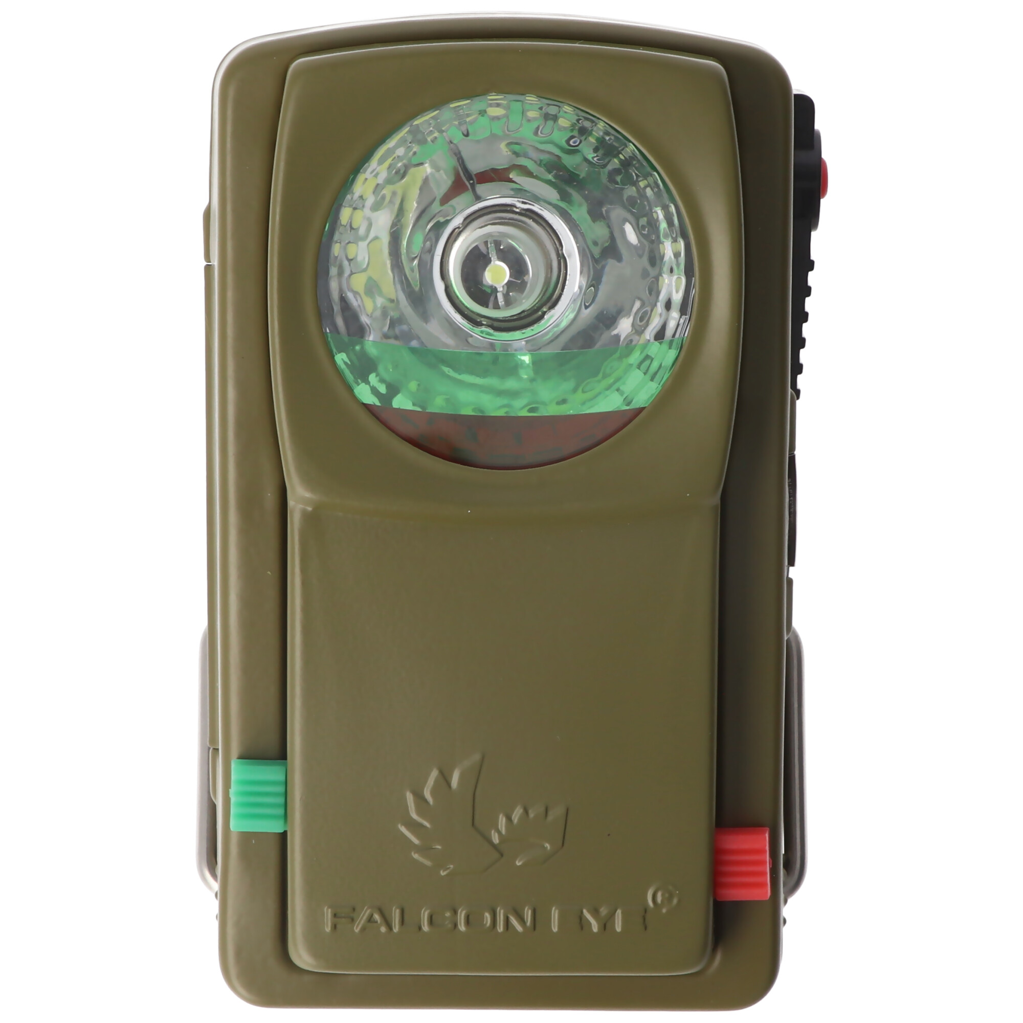 LED BW Signal Taschenlampe Nato Olivgrün, mit zusätzlichen Filterscheiben rot, grün, mit Batterie
