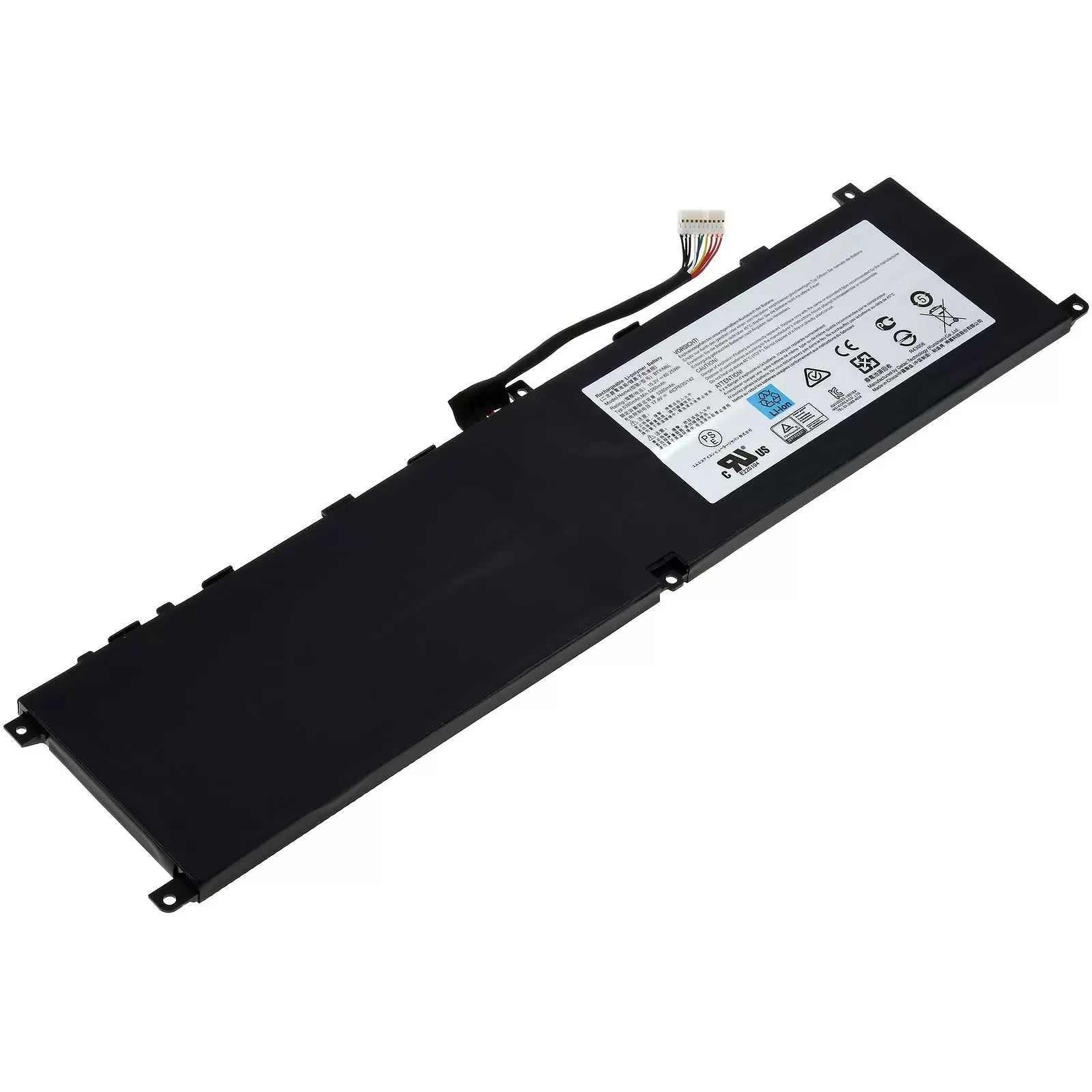 Akku passend für Laptop MSI GS65 Stealth, P65 Creator 8RF, Typ BTY-M6L u.a. - 15,2V - 5300 mAh