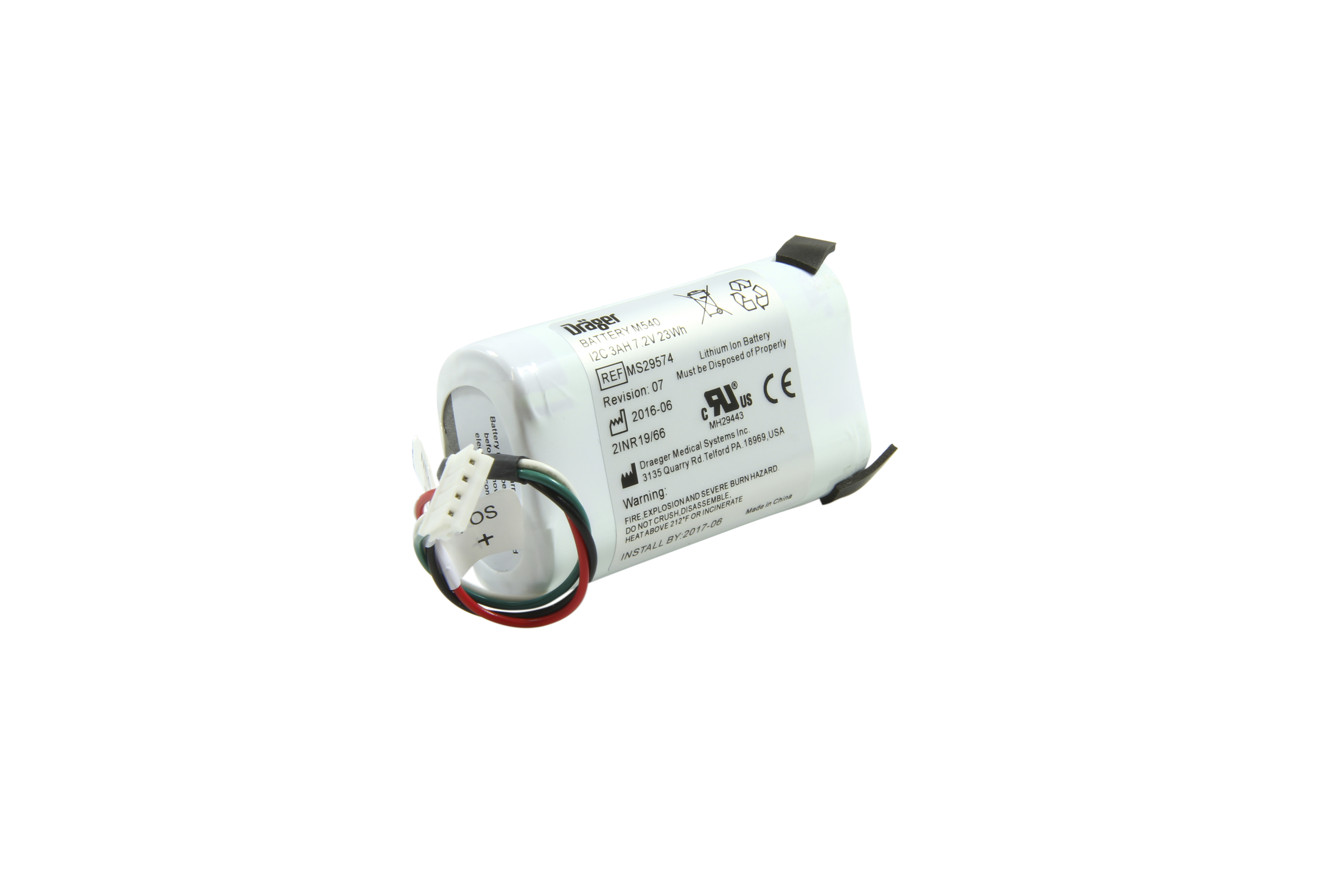 Original Li Ion Akku Dräger Infinity Monitor M540