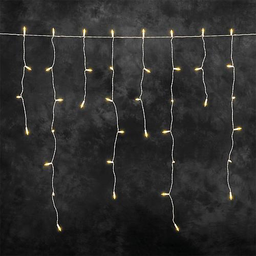 LED Eisregen Lichtervorhang außen 2761-802 200 bernsteinf. LED