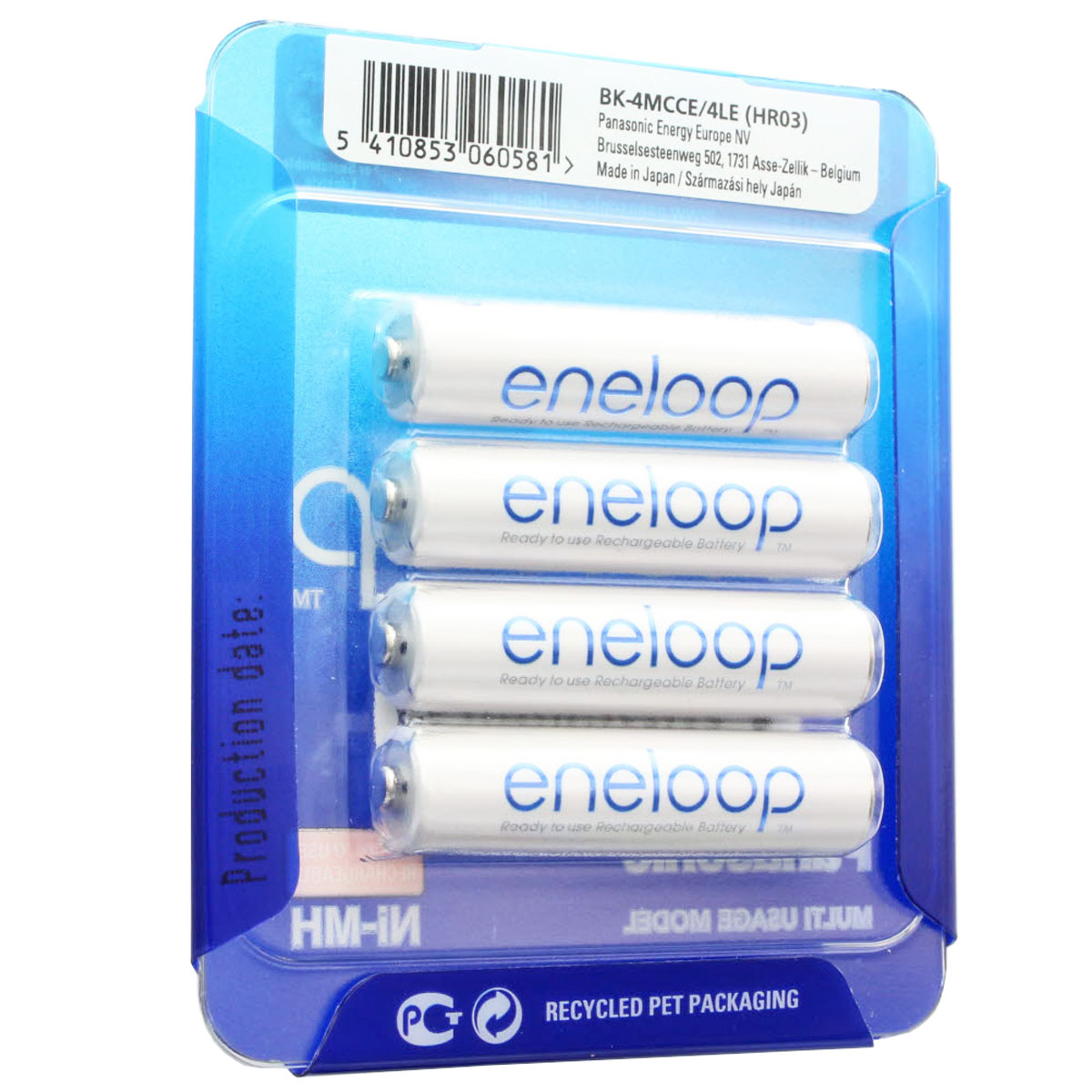 Panasonic eneloop Standard Akku+Box AAA HR-4UTGA 800mAh 4er Pack (ehem. Sanyo)